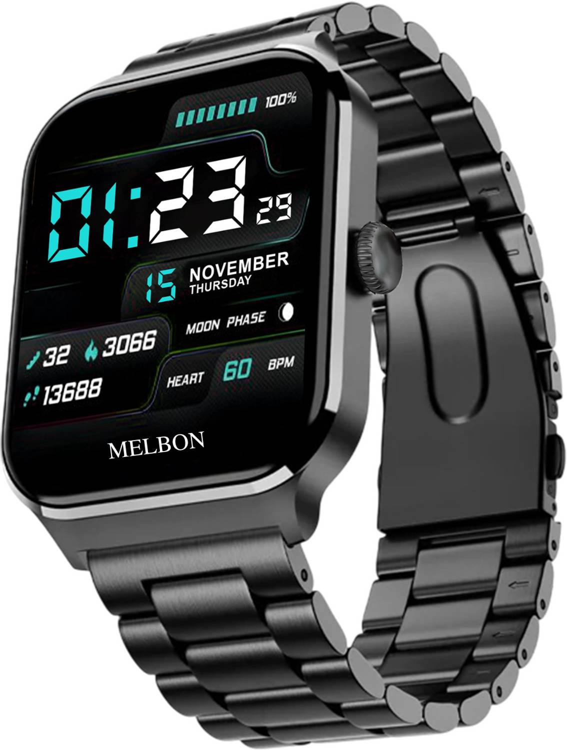 Melbon Lumina 2.01 AMOLED Display, Smart Health Monitoring, Fitne