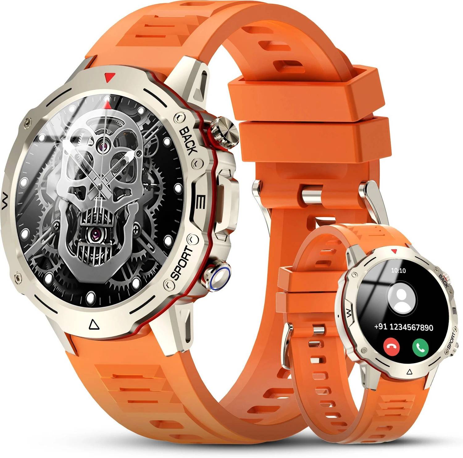 Nervfit Blaze Sports 1.4" TrueColor+ LED, BT Call, Fitness Tracki