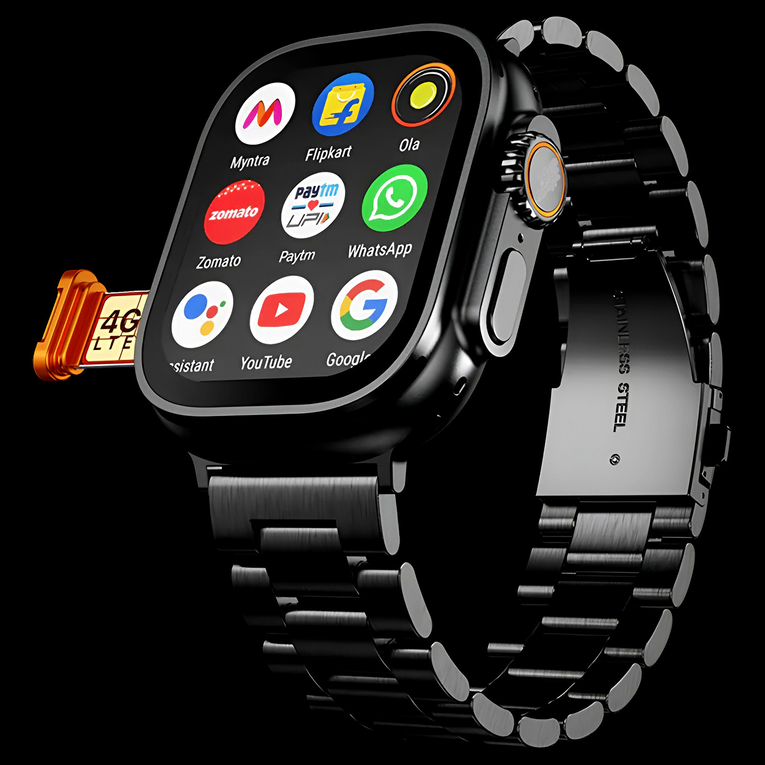 Image of ShopSmart Android 4G Smart Watch Support WhatsApp /YouTube /Bluetooth /Wi-Fi /Facebook /GPS Smartwatch