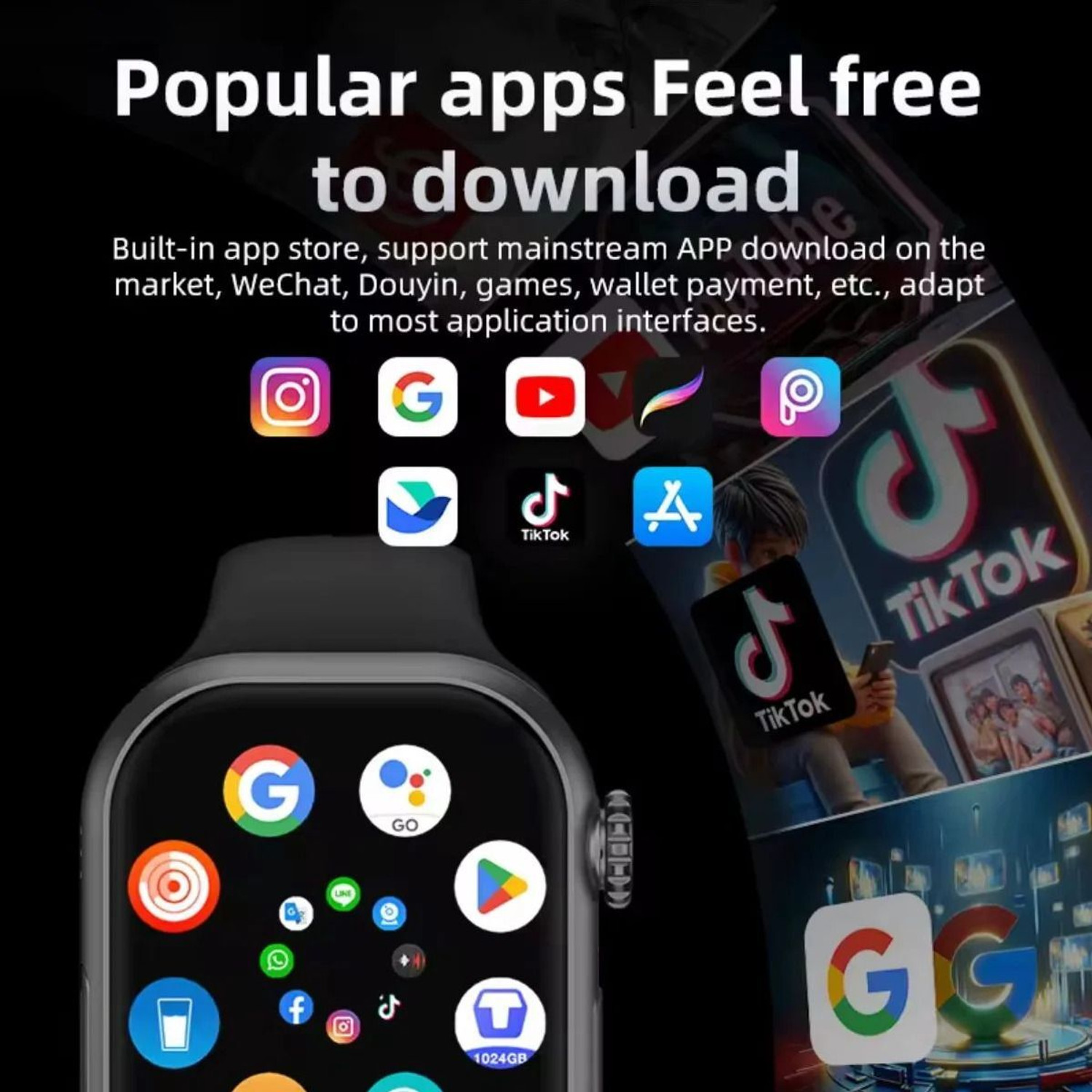 Image of SEHUB 4GB + 64GB HW S10 Call 5G Android Camera 3 Straps Smartwatch Smartwatch