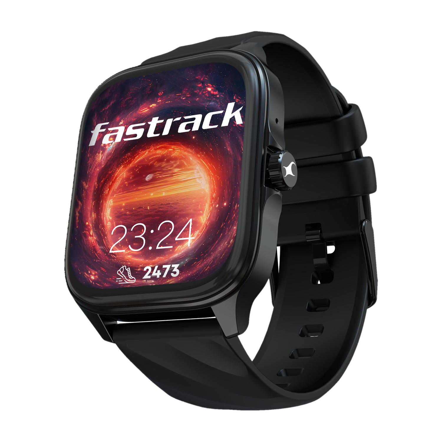 Fastrack Revoltt Pro-1.97'' Super AMOLED Display|AOD|Working Crown|BT Calling|Fast Charge Smartwatch