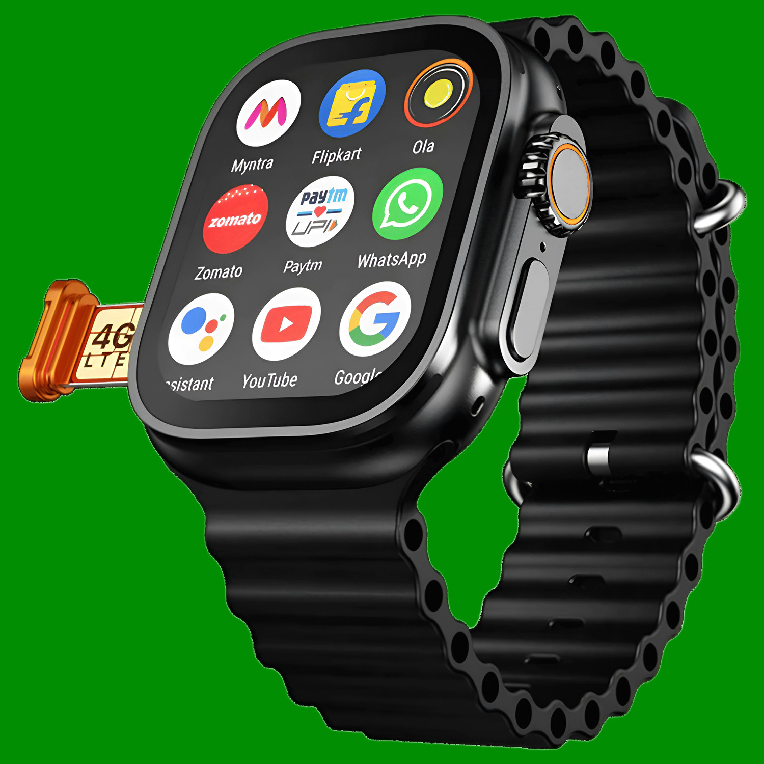 Image of Longan Android Smart Watch - 4G SIM /Wi-Fi /Android OS /Play Store Unlimited Apps /GPS Smartwatch