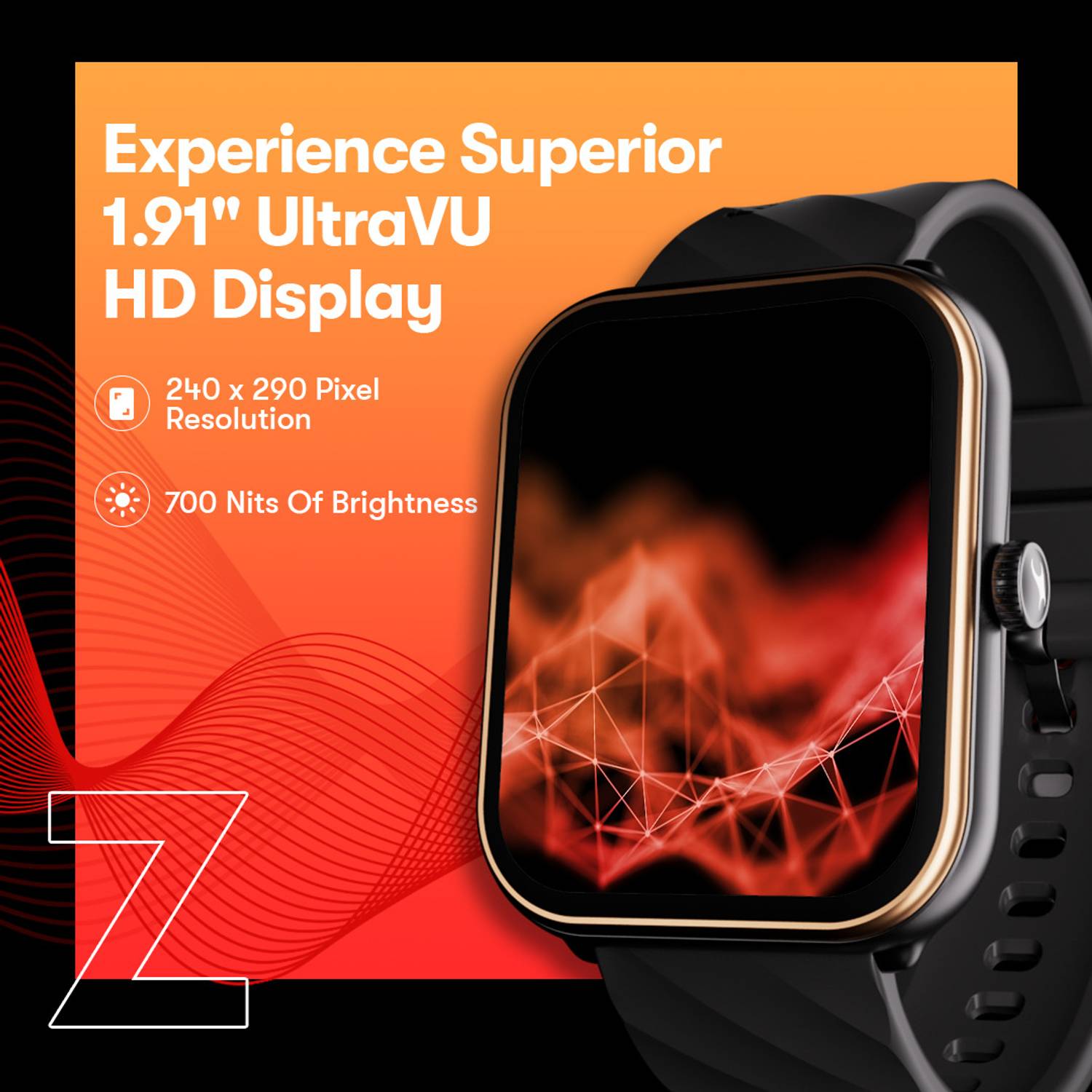 RT-152786 様 Fastrack Revoltt Z1 with 1.91'' UltraVU HD Display|700 Nits|BT