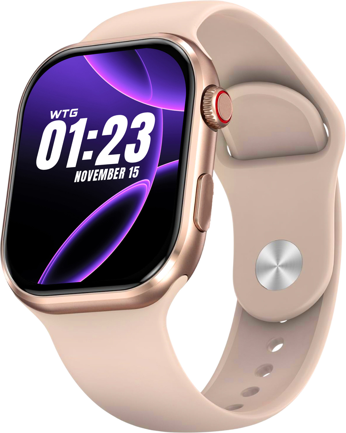 Image of WTG i8 Pink 1.54 inch HD Display Bluetooth Calling, Notifications, Music & Fitness Smartwatch