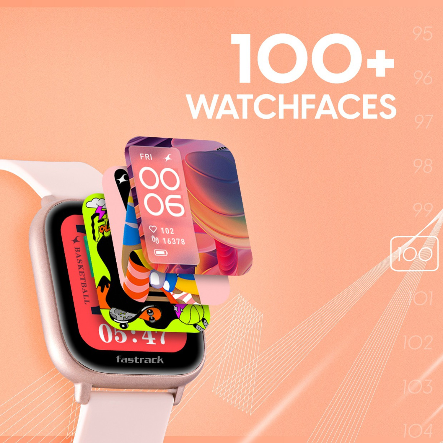 Image of Fastrack Reflex Vybe 1.5 HD Display|50+ Sports Mode|BP Monitor|Game| Smartwatch