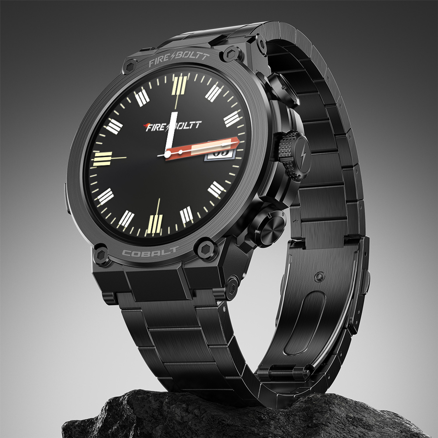 Image of Fire-Boltt Cobalt 36.3mm AMOLED display, BT call, 300+ sports modes, 4BG storage, IP67 Smartwatch