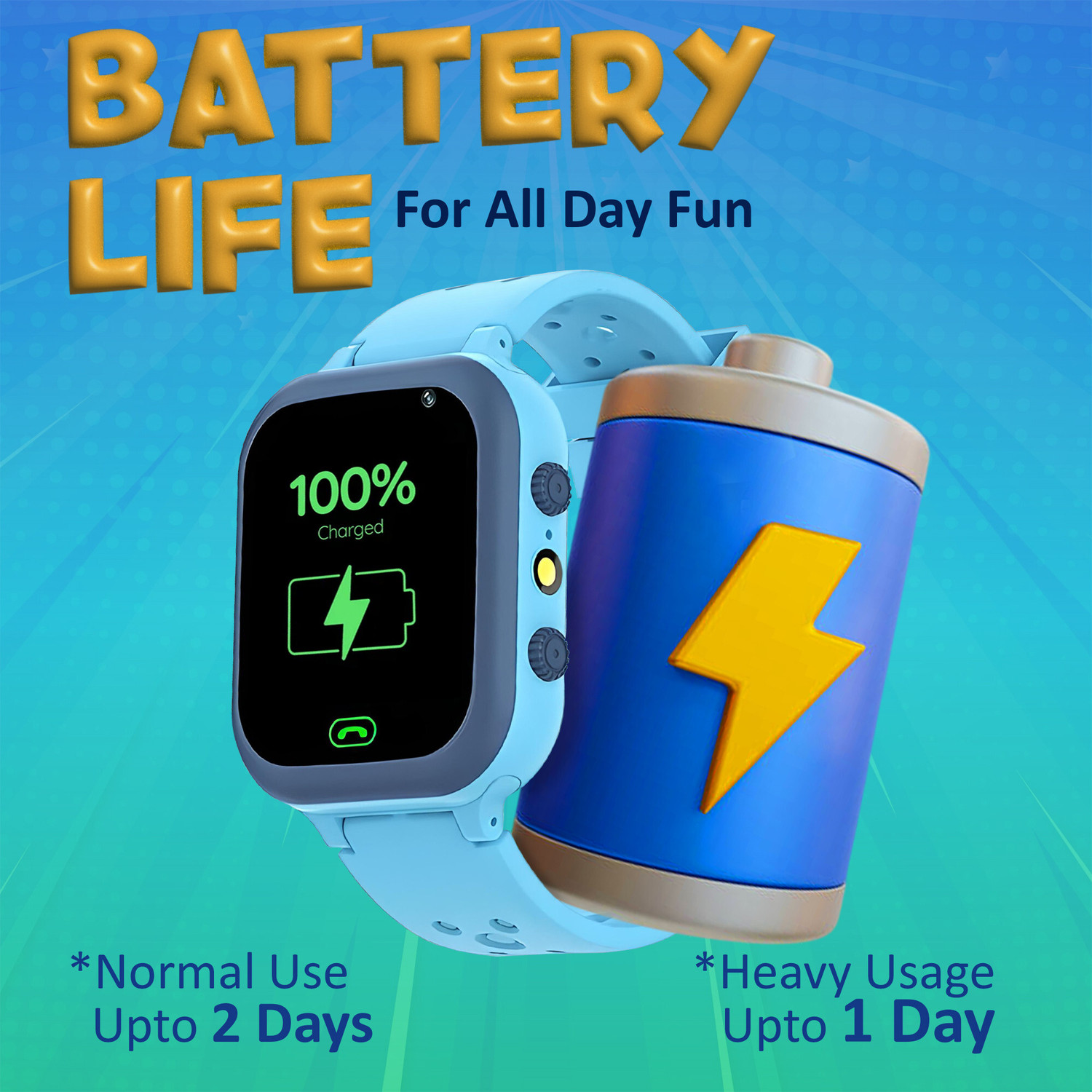Image of GameSir 4G Touchscreen Smart Watch Toy Selfie Cam Learning Games Alarm Calculator Child Smartwatch