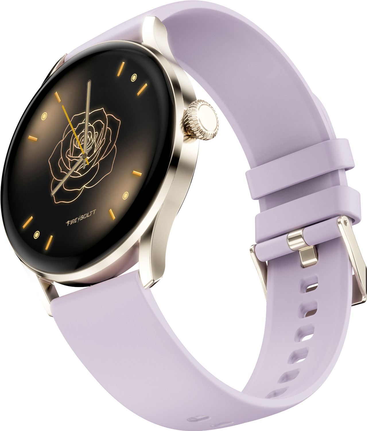 Image of Fire-Boltt Glitz 1.19 AMOLED Display, Rotating Crown, 1000 Nits, BT Call, Metal Body Women Smartwatch