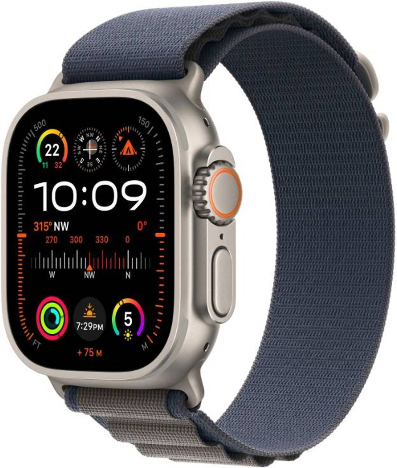 Apple Watch Ultra 2 GPS + Cellular 49mm Titanium Case with Blue A