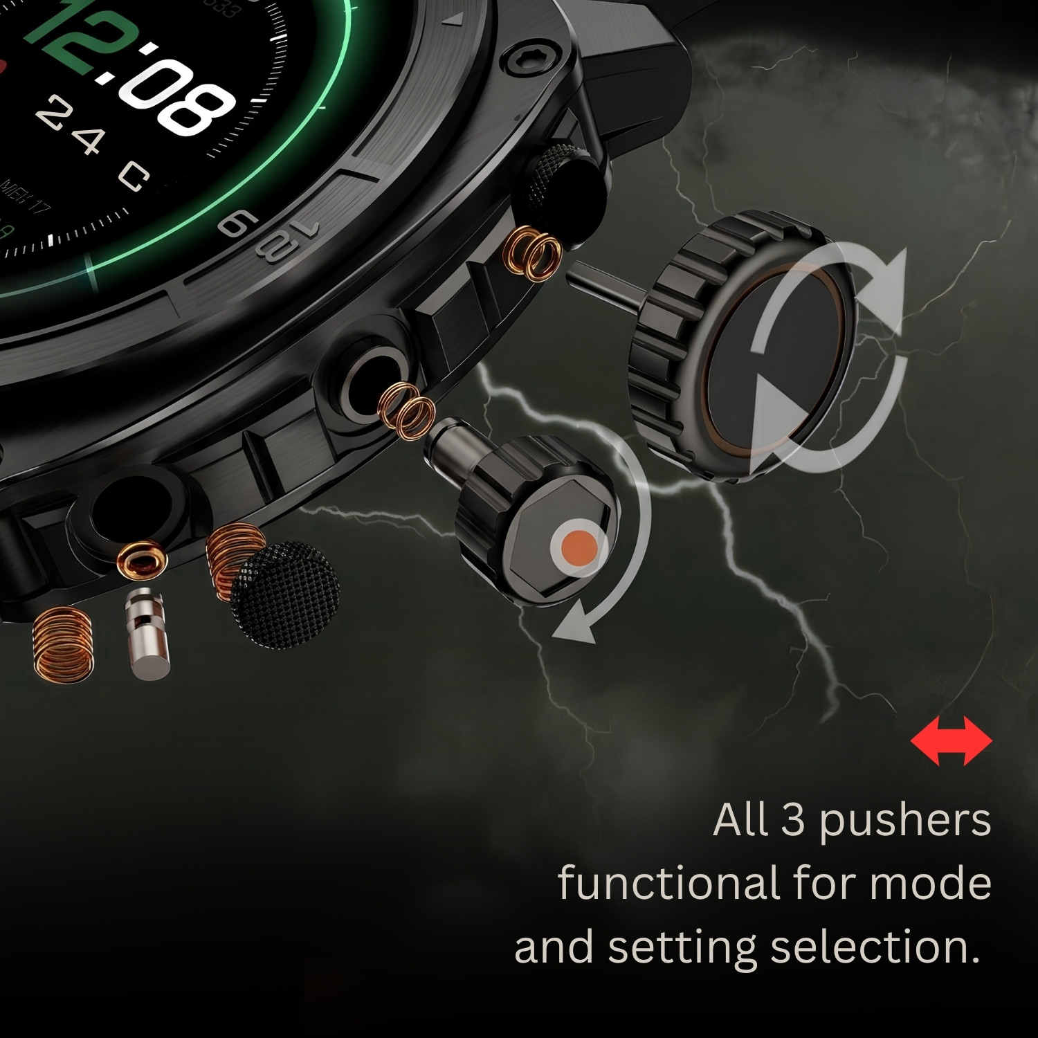 Image of inear INWATCH Pro Smartwatch,1.43 AMOLED HD Display BT Calling AI Voice Assistant IP68 Smartwatch