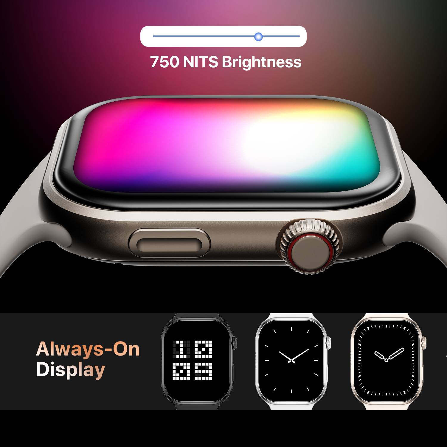 Fire-Boltt Brillia 51.3mm Blue Smartwatch - Image 5