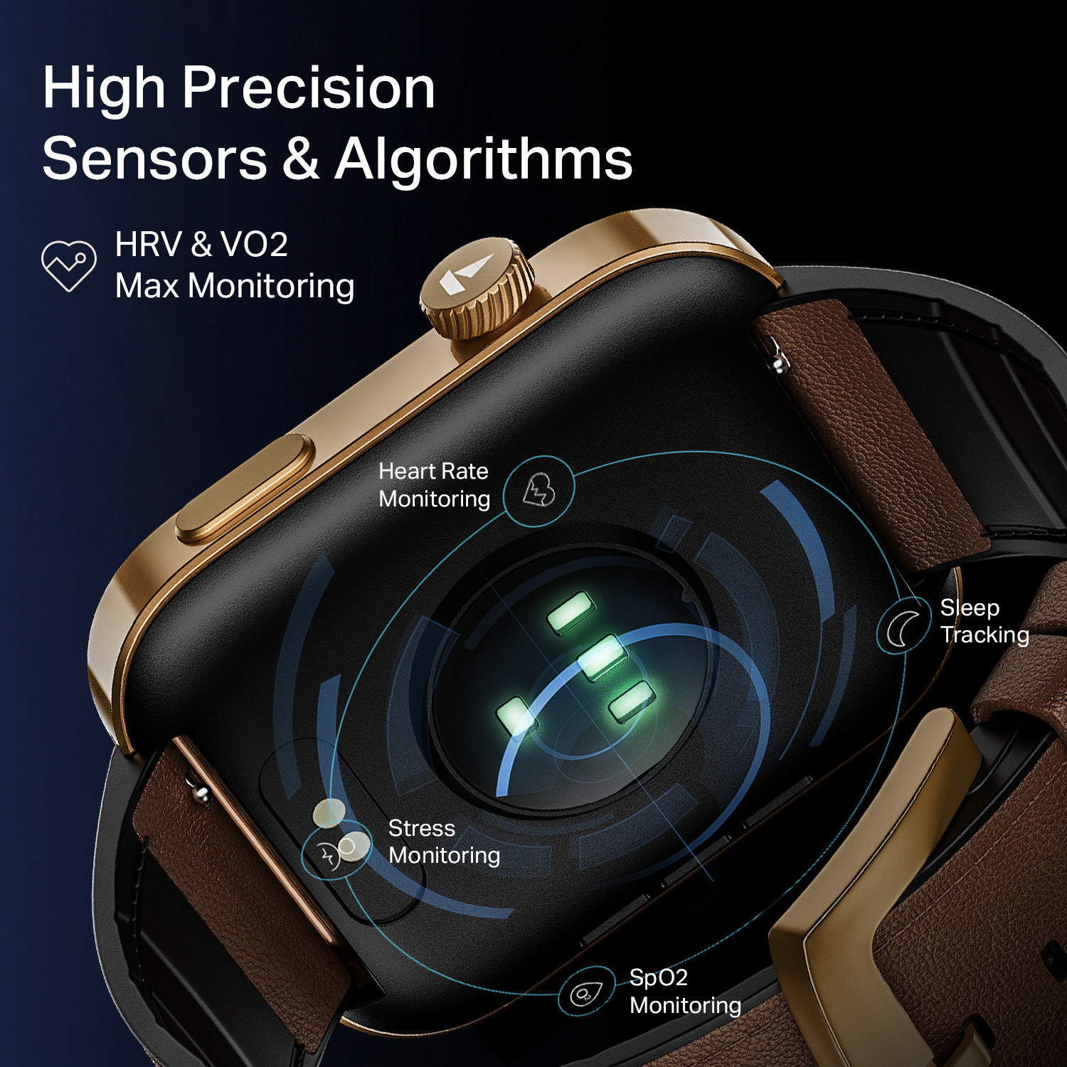 Image of boAt Chrome Endeavour, Premium Metal Body, AI Coach, 1.96 inch (4.97cm) AMOLED Display Smartwatch