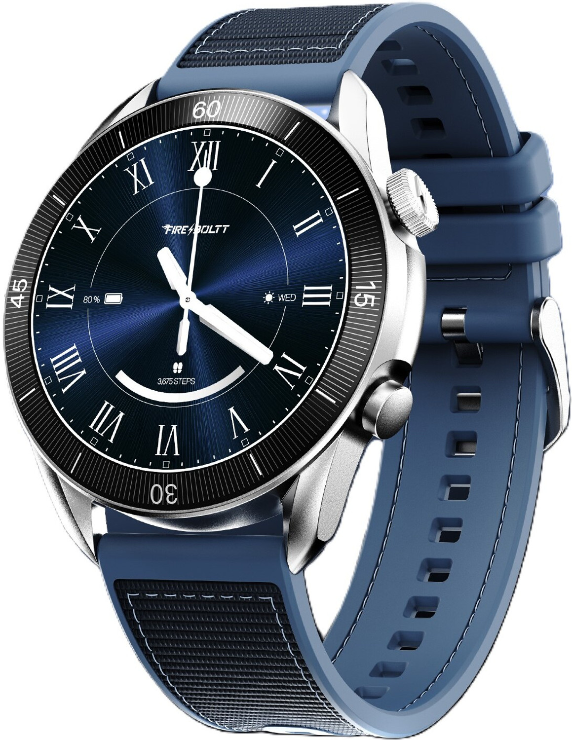 Image of Fire-Boltt Legacy Force 1.43 inch AMOLED Nylon Fluoroelastomer Hybrid Strap Rotating Crown Smartwatch