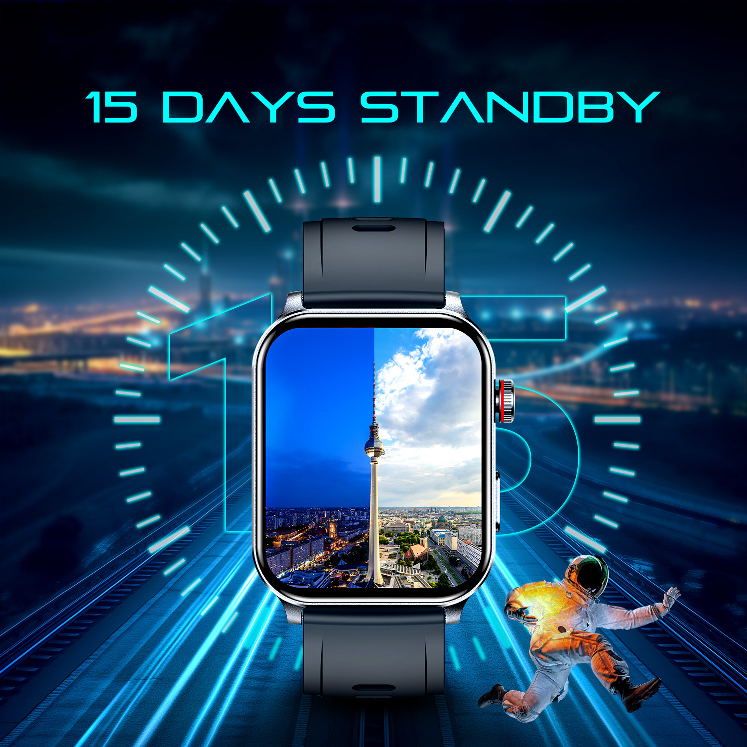 Image of itel Icon 3 Single chip BT Calling, 2.01 inch AMOLED, 500 Nits & 24Hr Health Monitor Smartwatch