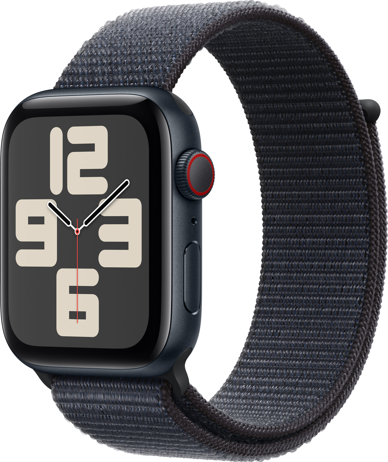 Image of Apple Watch SE GPS + Cellular 44mm Midnight Aluminium with Ink Sport Loop