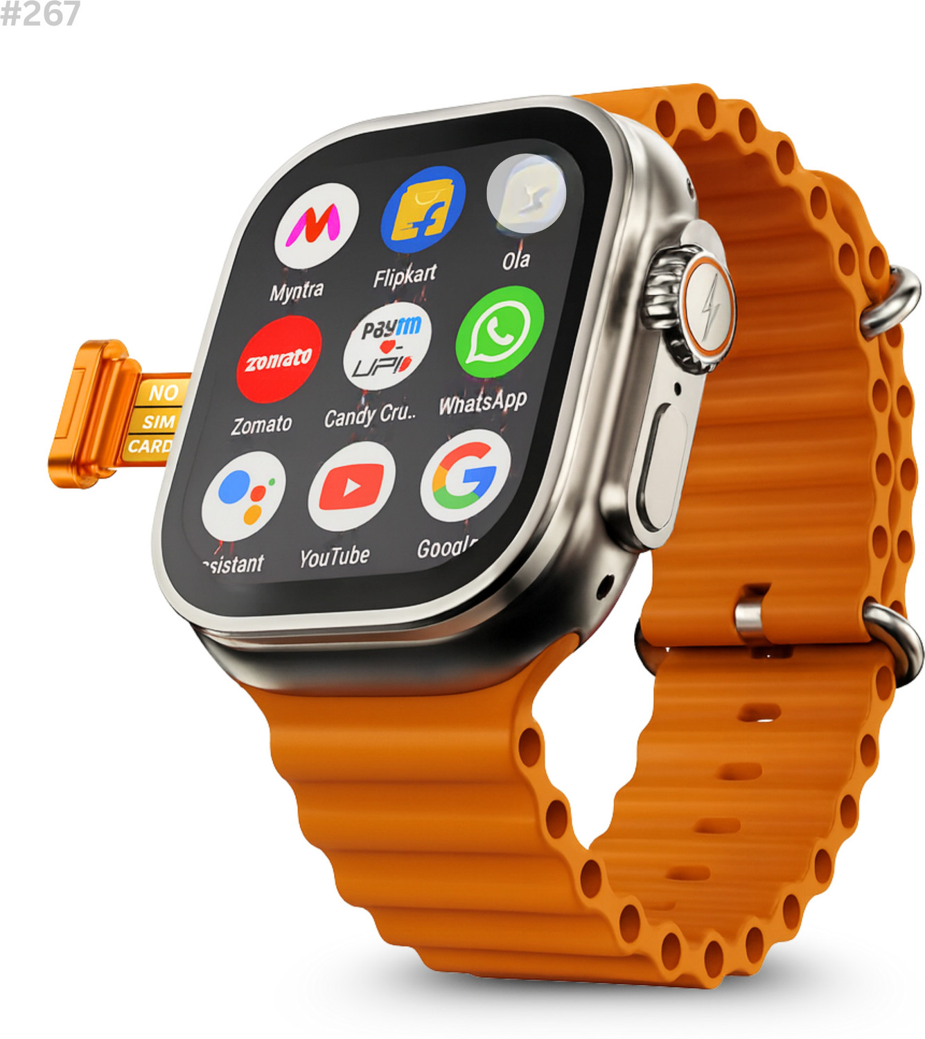 Image of TECHIO T800 Smart Watch Ultra V-Pro 267 Ultra Smart Watch Smartwatch