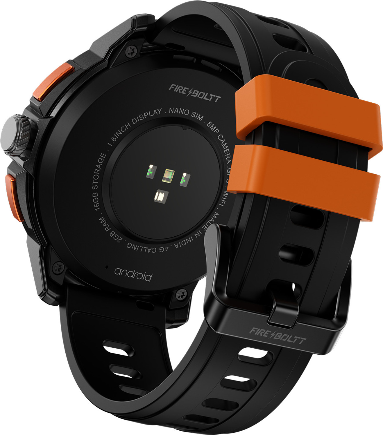 Image of Fire-Boltt Shott 1.5 inch Round Display, Front Camera, Nano SIM Slot Smartwatch