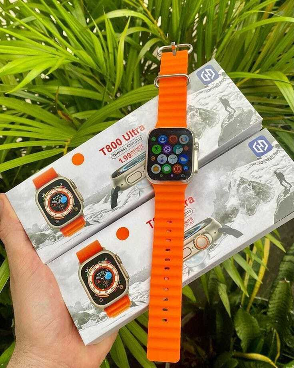 Image of Onikuma T800 BT watch 2in Big Screen Sunlight Proof Display Music Play Insta WA Notifier Smartwatch