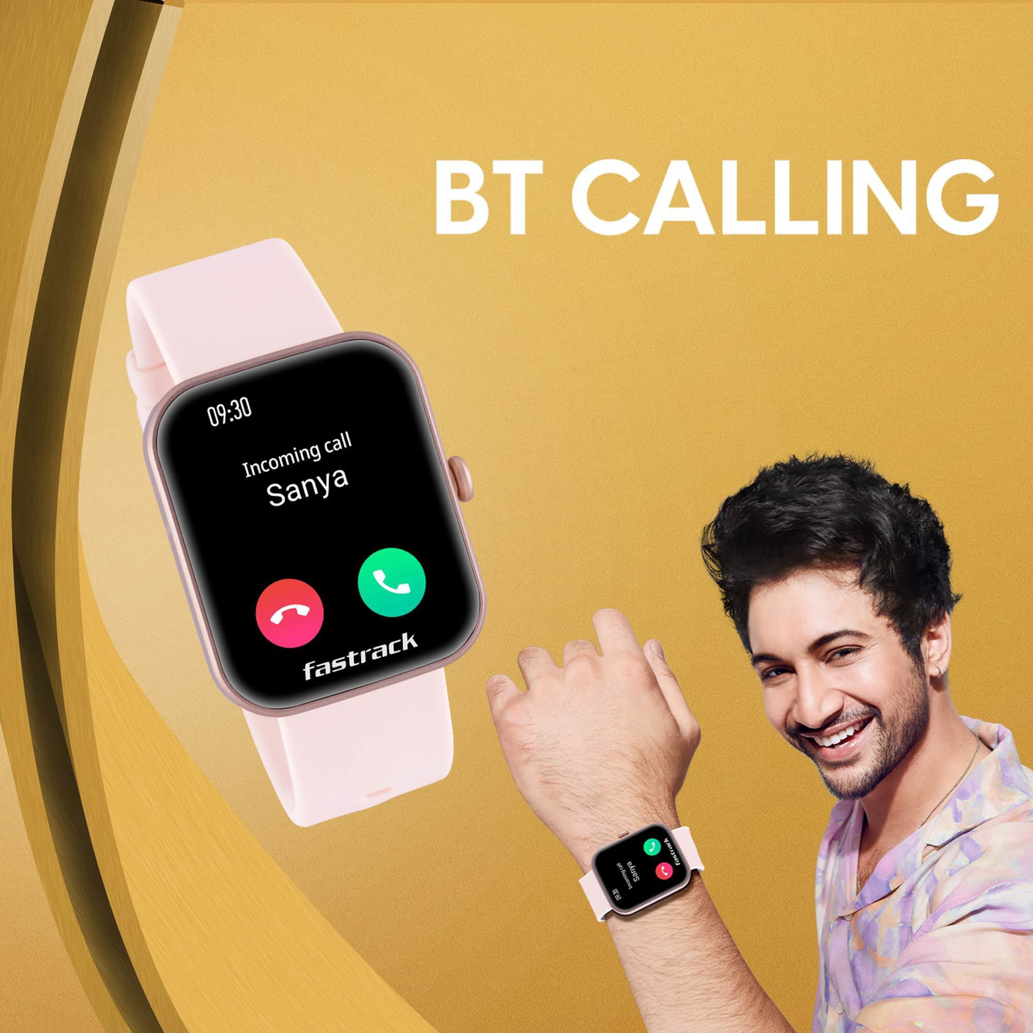 Image of Fastrack 1.69 HD Display BT Calling AI Voice 50+ Sport Smartwatch