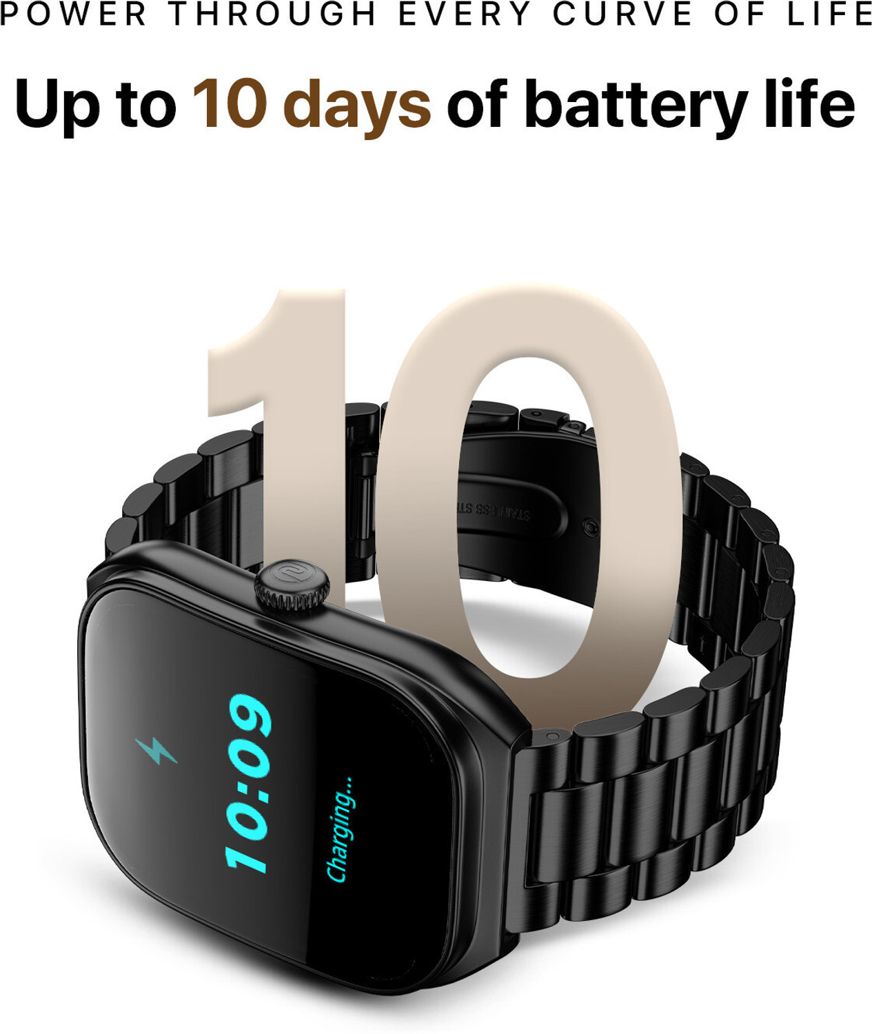 Image of Noise Icon Arc 2.01 inch Immersive Curved Display, 10 Days Battery, 1ATM Water Resistance Smartwatch