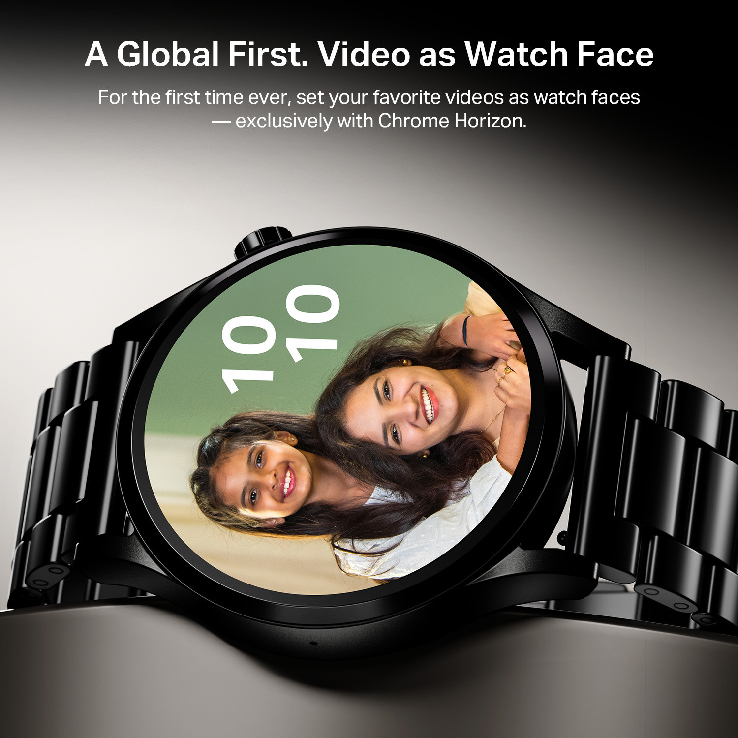 Image of boAt Chrome Horizon, 1.51 inch(3.83cm) Metal body, AMOLED Display, Video Watch Faces Smartwatch