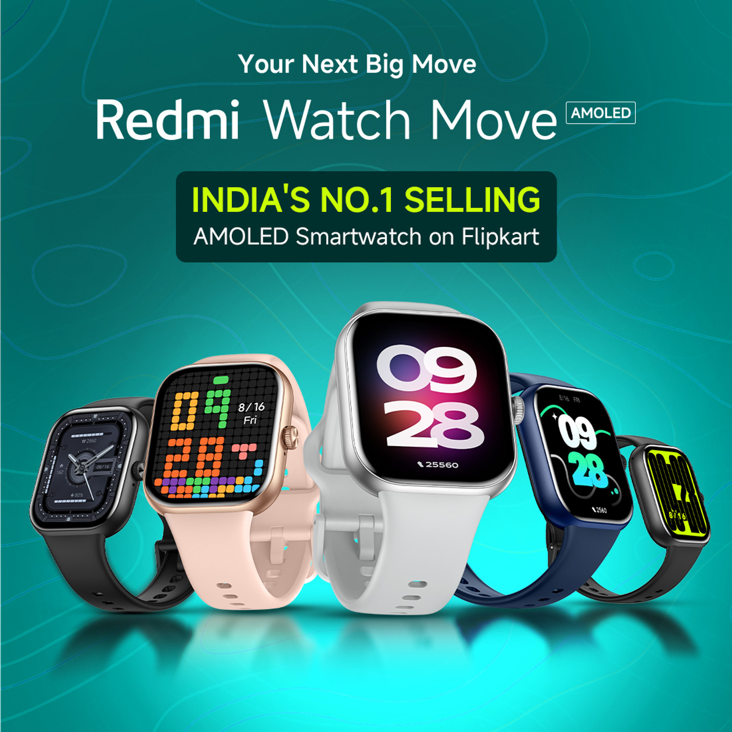 Image of REDMI Watch Move 1.85 Premium AmoLED,14 Day Battery,Best Accuracy,Dual Core Processor Smartwatch