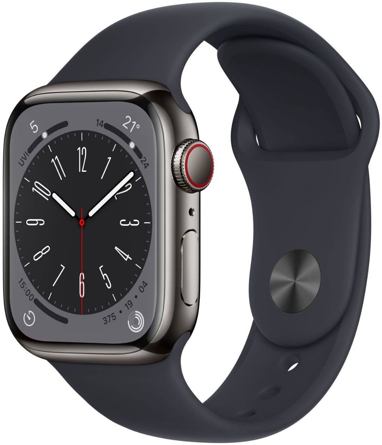 Apple Watch Series 8 GPS + Cellular with ECG app, Temperature sen