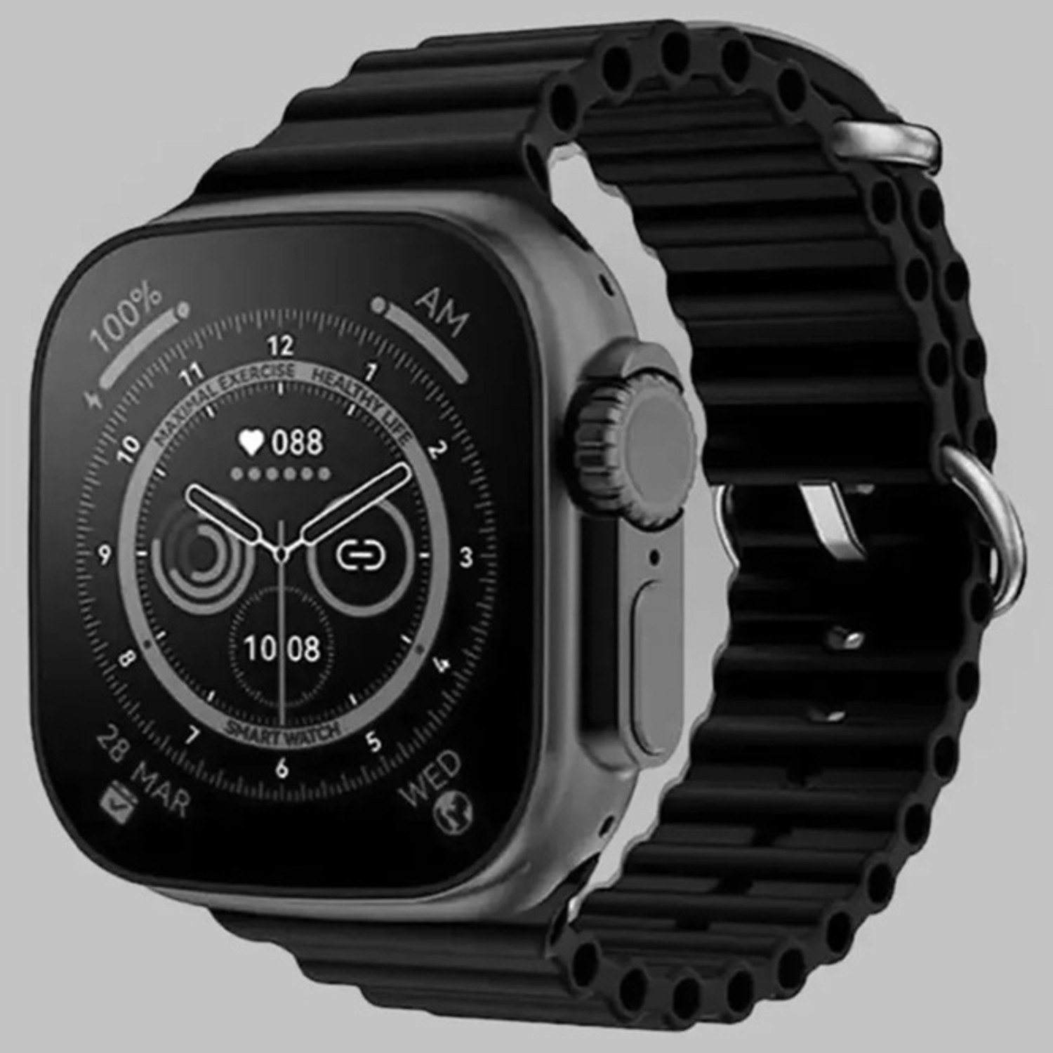 Image of Onikuma T800 BT watch 2in Big Screen Sunlight Proof Display Music Play Insta WA Notifier Smartwatch