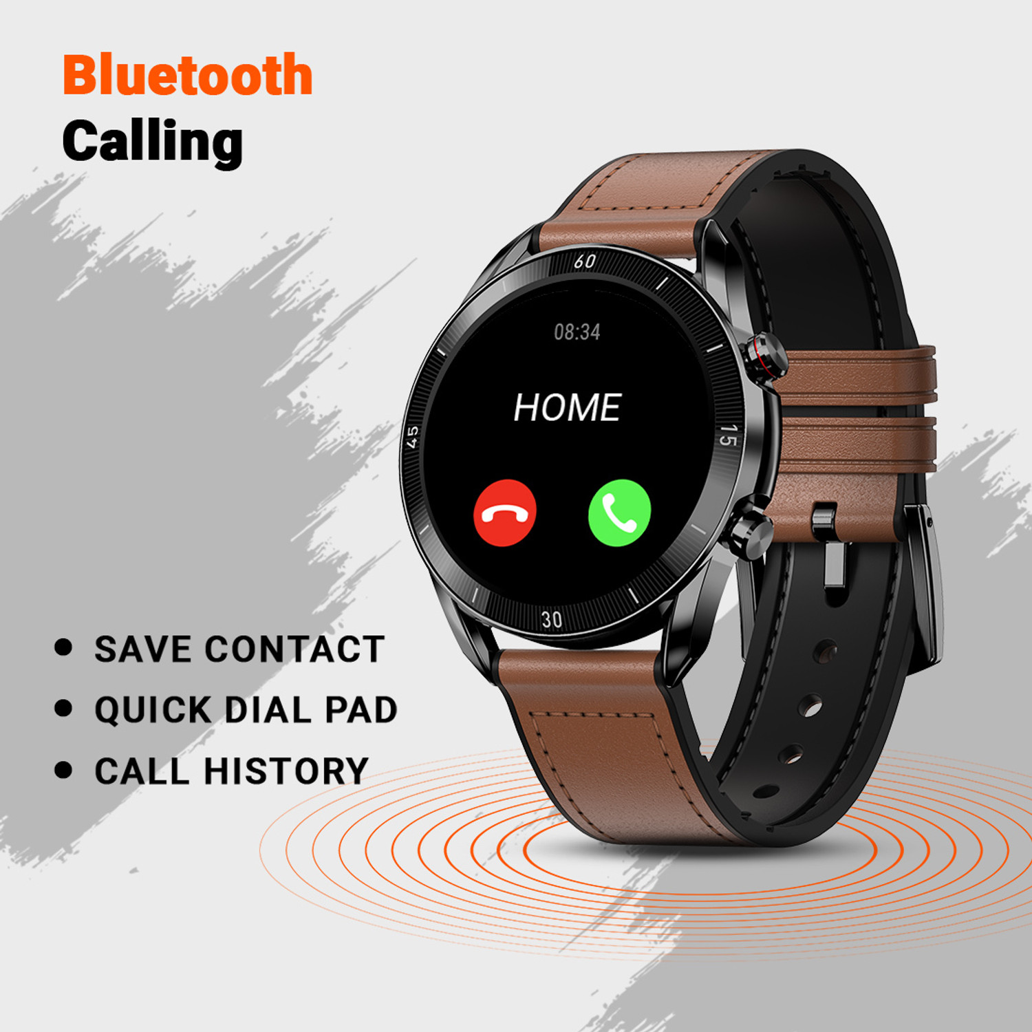 Image of Fire-Boltt Almighty 35.3mm (1.39) AMOLED BT Calling High Res 464*464, Voice Assistance Smartwatch