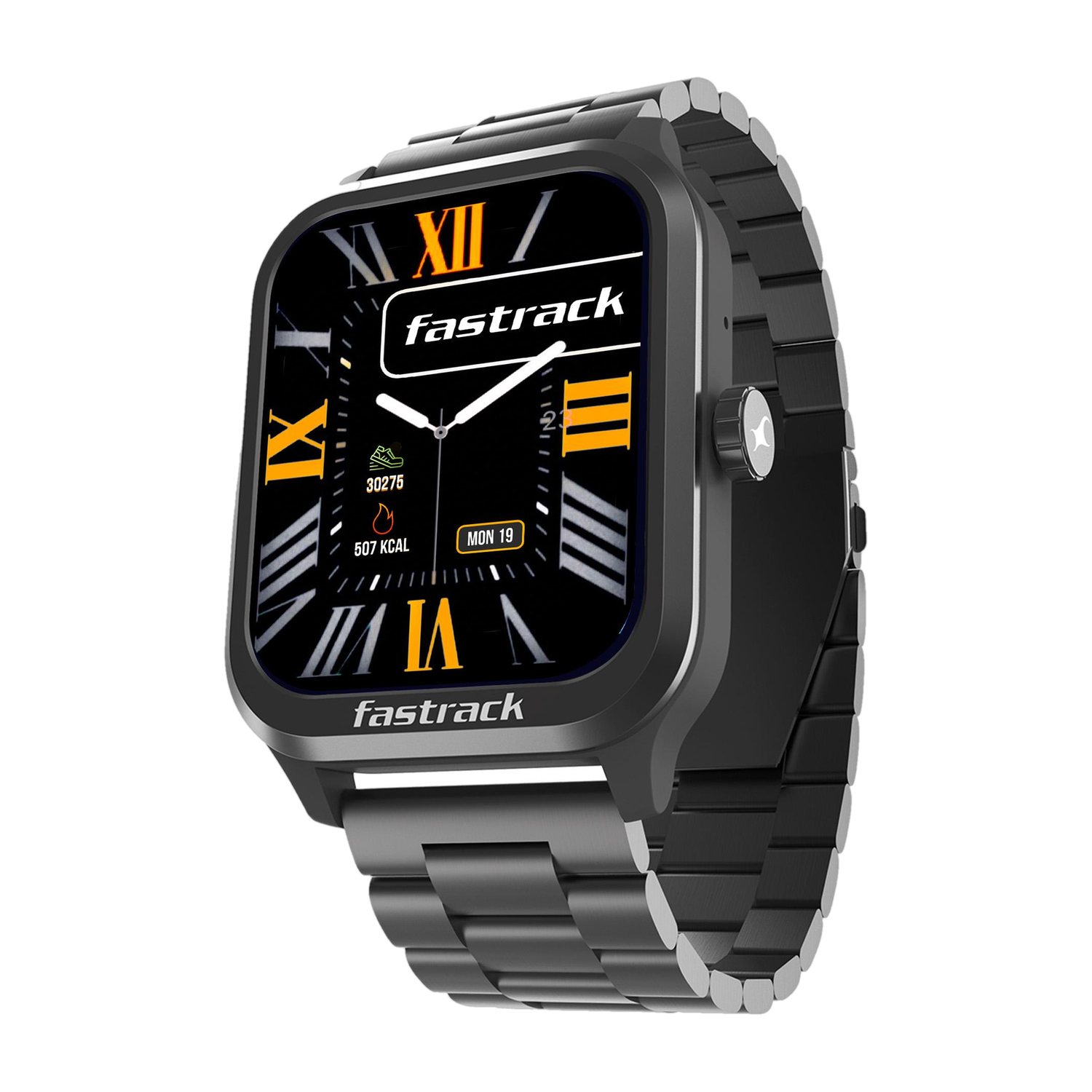 Fastrack Revoltt Classic-1.83''|Metal Design|Working Crown|AIVoice Assistant|IP68|Fashion Smartwatch