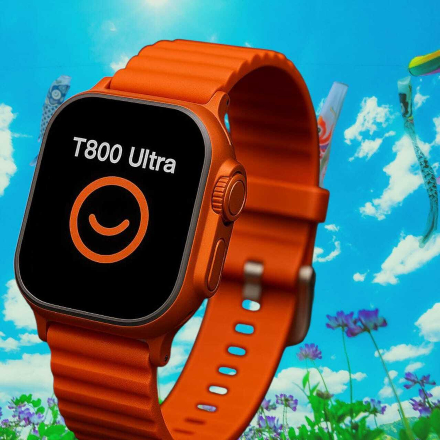 Image of Onikuma T800 BT watch 2in Big Screen Sunlight Proof Display Music Play Insta WA Notifier Smartwatch