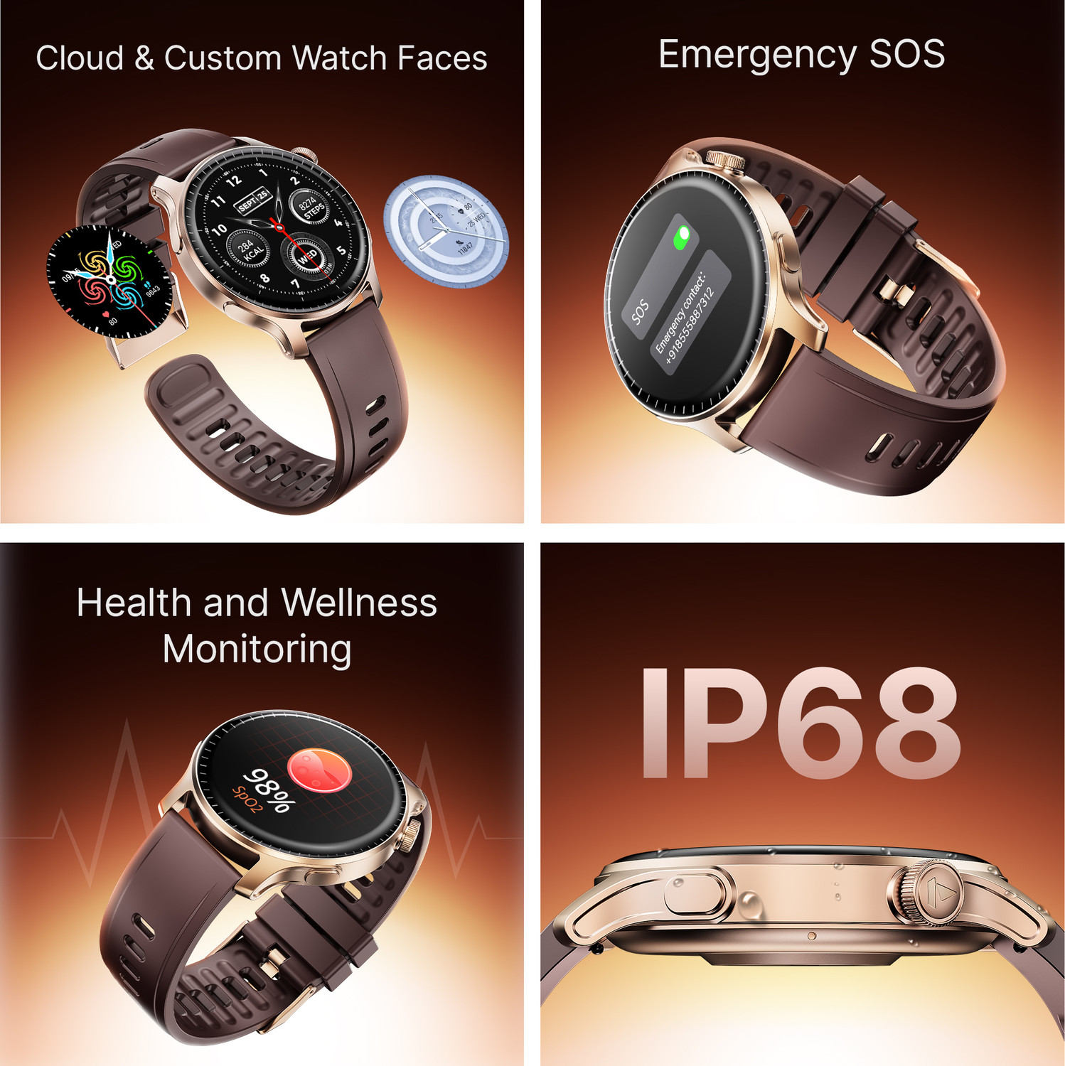 Image of boAt Ultima Prime w / 1.43 inchAMOLED Display, AOD, Personalized Nudges, Functional Crown Smartwatch