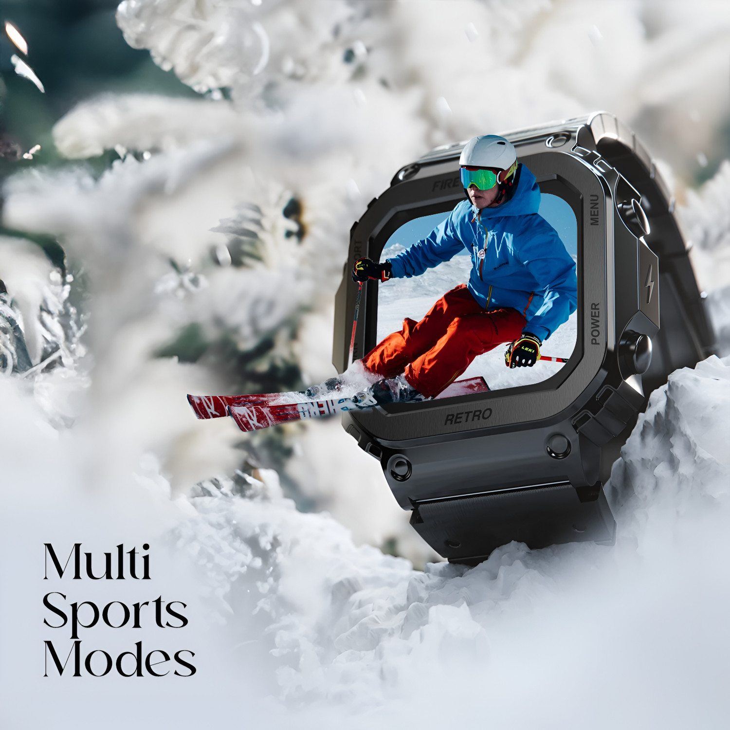Image of fire boltt Retro 39.1mm (1.54) Display, Bluetooth call, Voice Assistance, Steel Straps Smartwatch