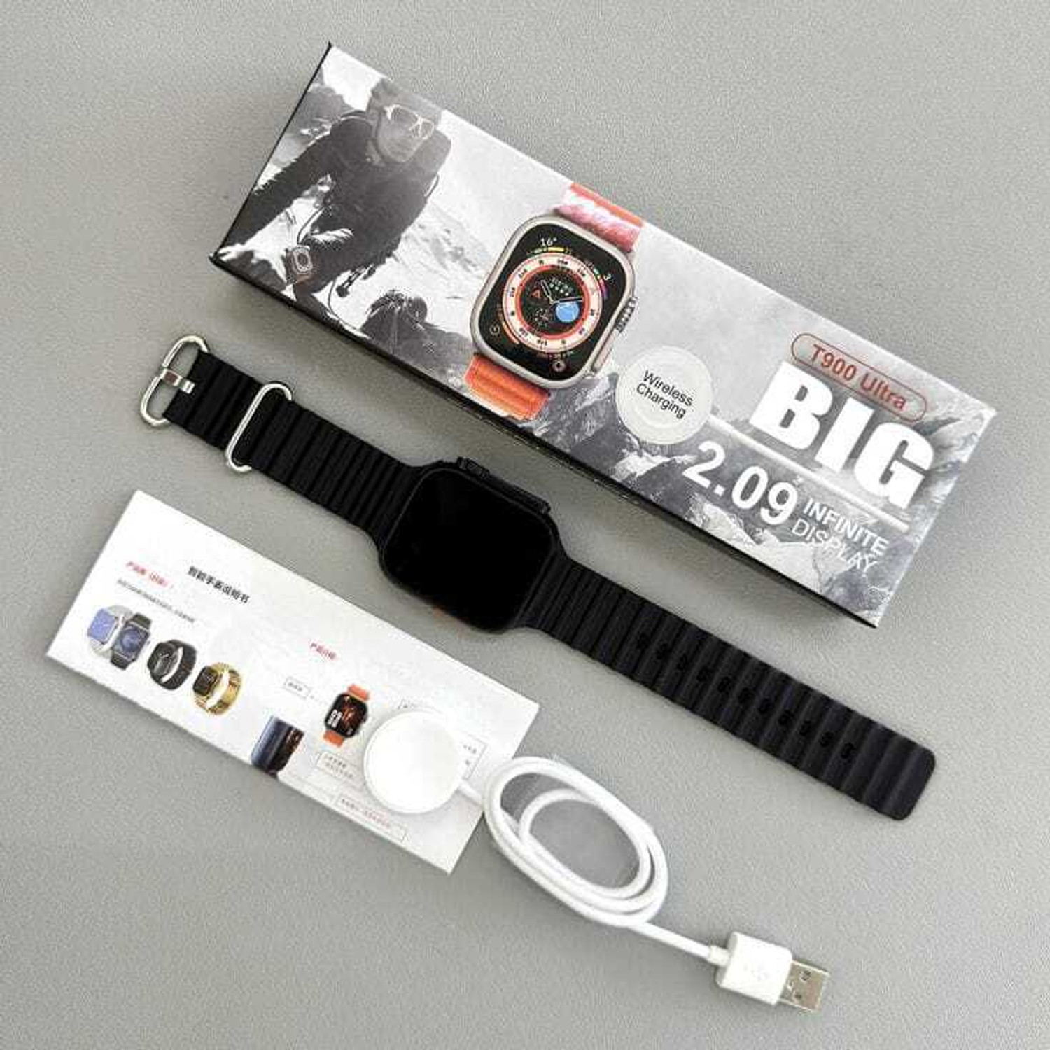 Image of Onikuma T800 BT watch 2in Big Screen Sunlight Proof Display Music Play Insta WA Notifier Smartwatch