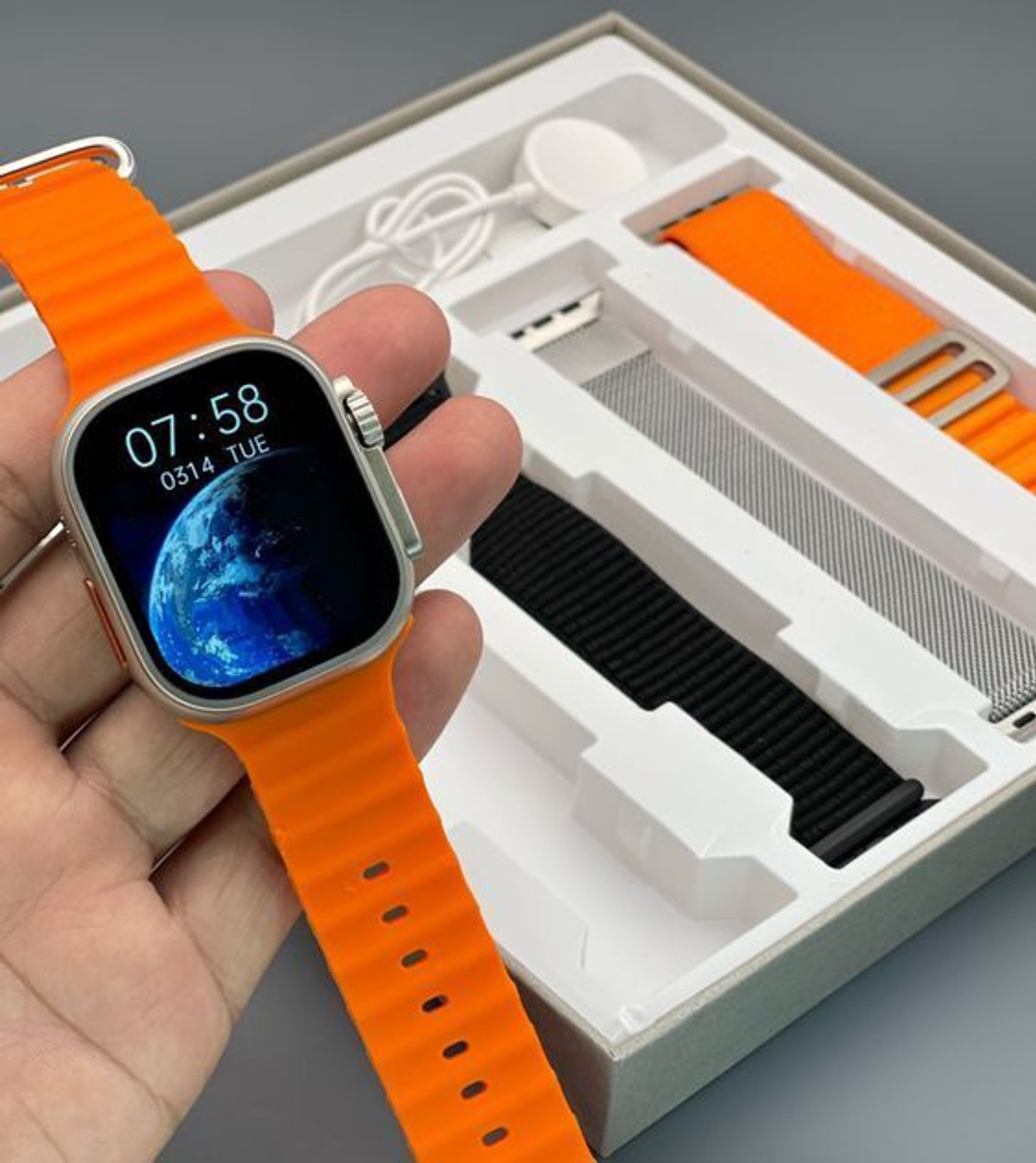 Image of Yash Enterprises T800 Ultra Smart Watch Series 8 ORANGE522 Smartwatch
