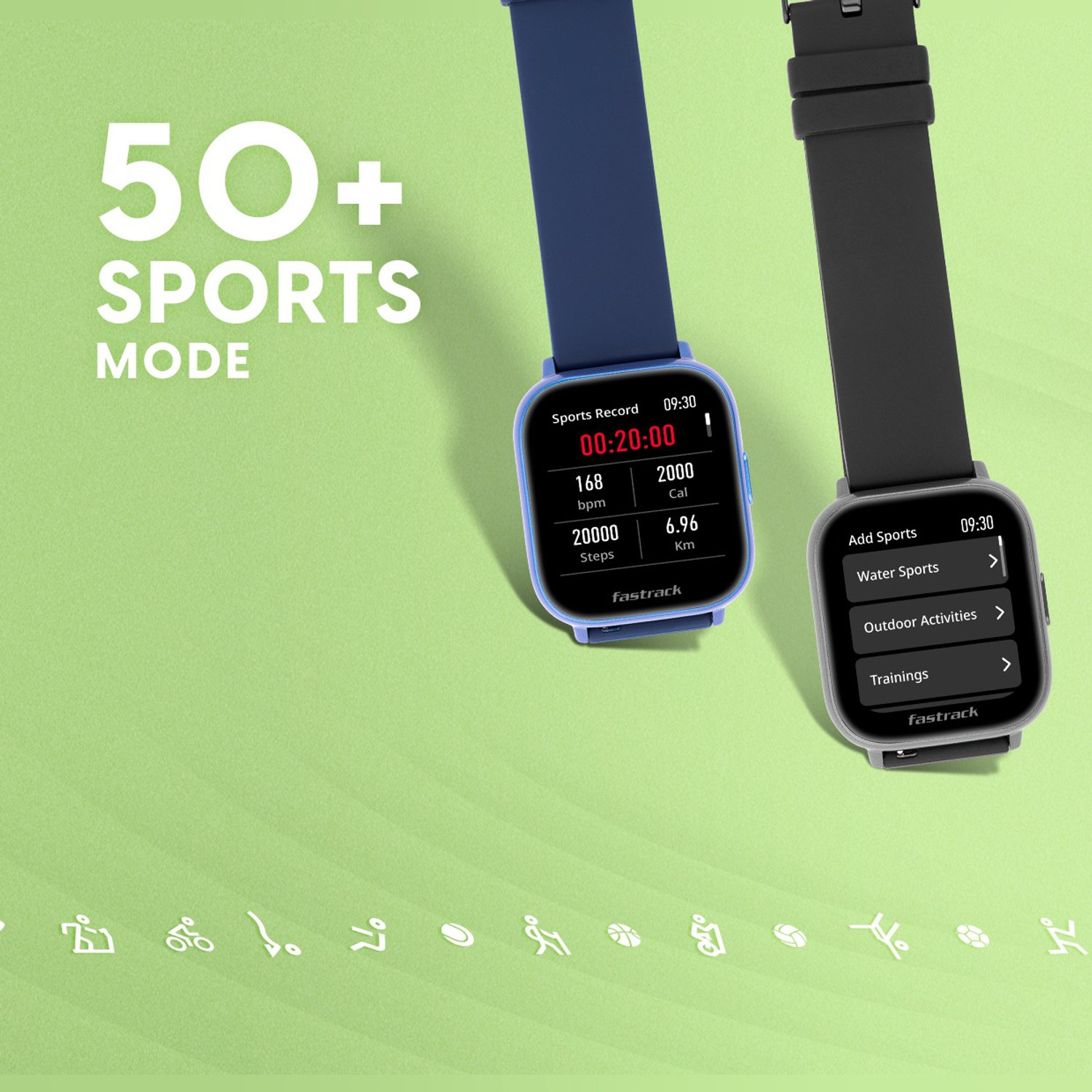 Image of Fastrack Reflex Vybe 1.5 HD Display|50+ Sports Mode|BP Monitor|Game| Smartwatch