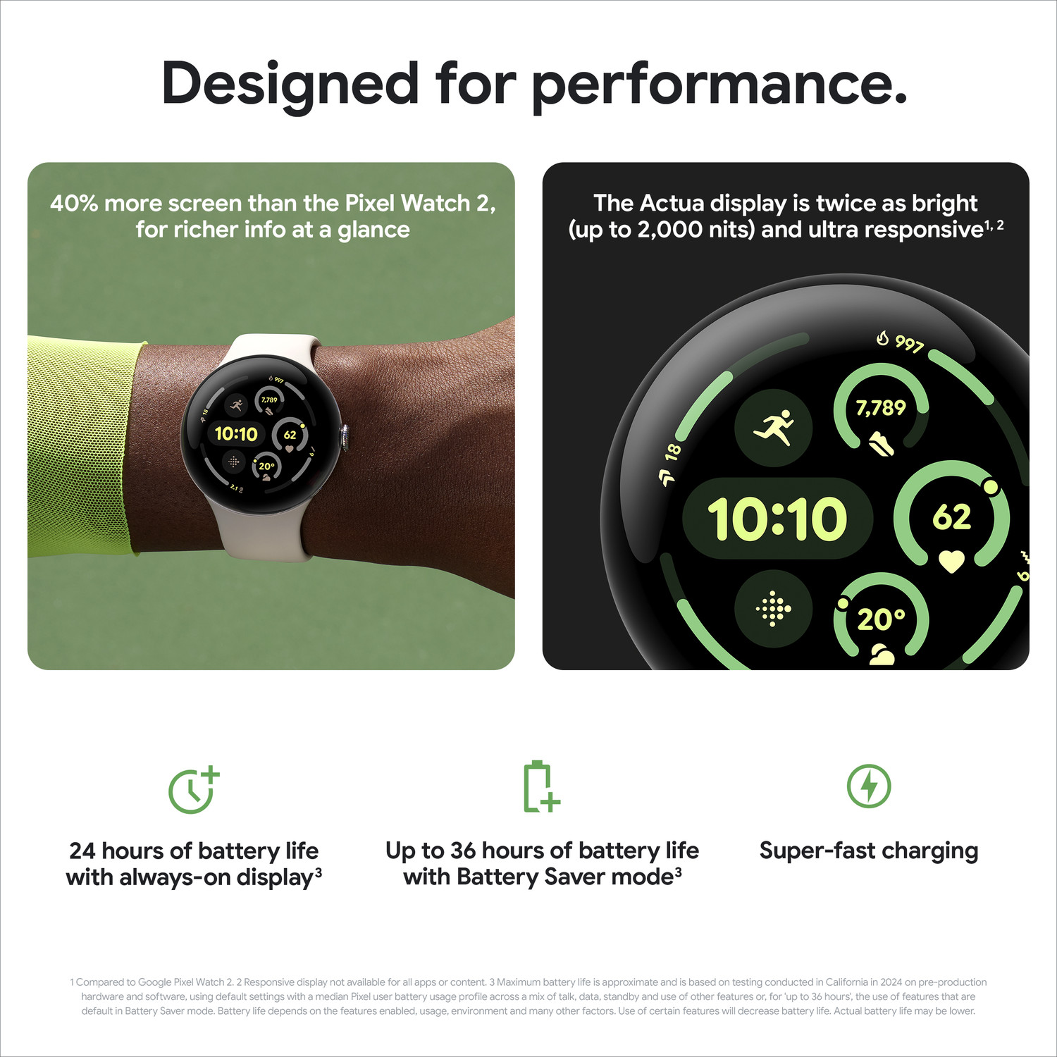 Image of Google Pixel Watch 3 (41 mm), AMOLED LTPO display, Advanced motion sensing Smartwatch