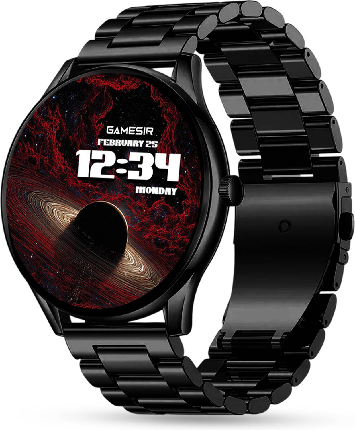 GameSir Stylish Round Dial Smartwatch for Men & Women Bluetooth C