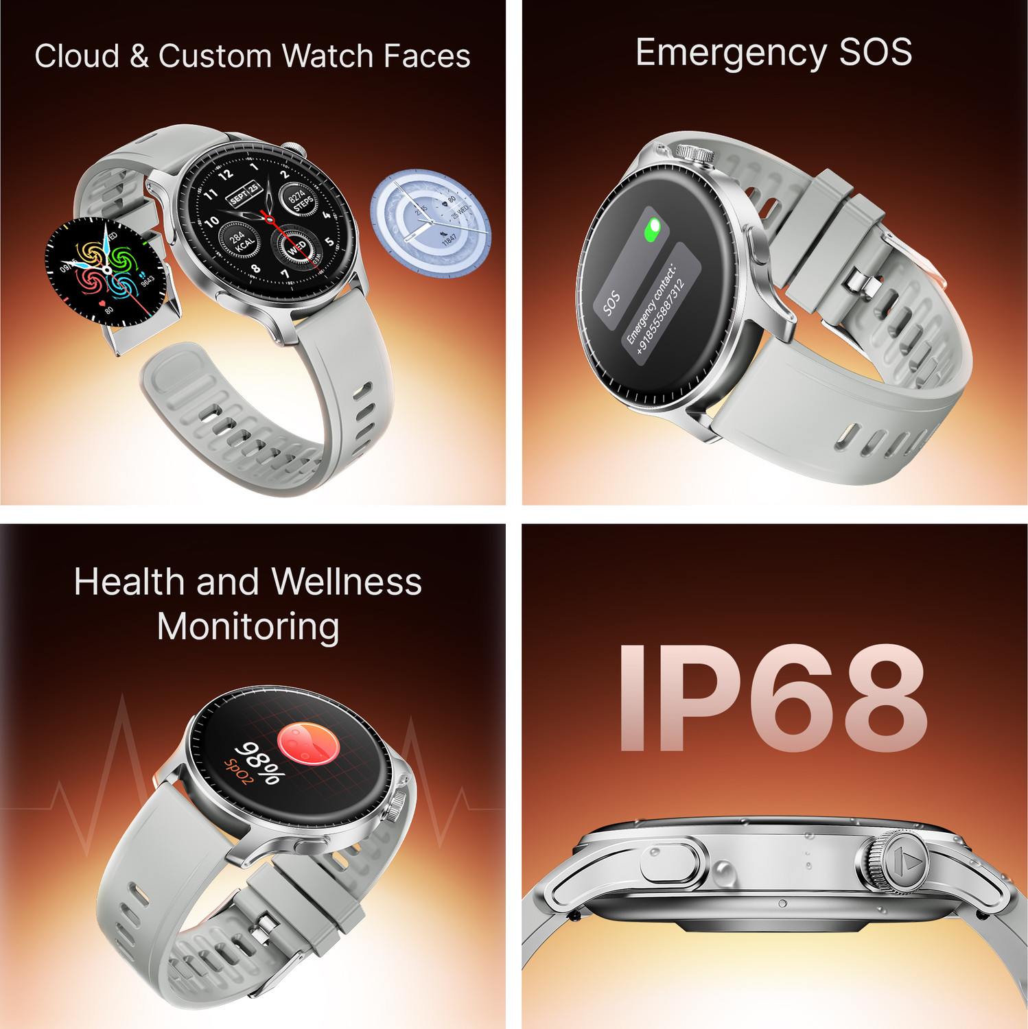 Image of boAt Ultima Prime w / 1.43 inchAMOLED Display, AOD, Personalized Nudges, Functional Crown Smartwatch
