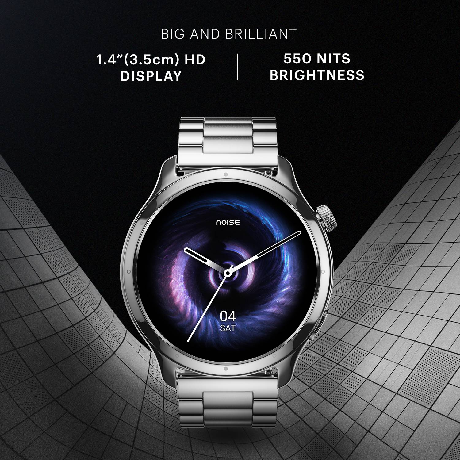 Noise Mettle 1.4'' Stainless Steel Smartwatch - Image 4