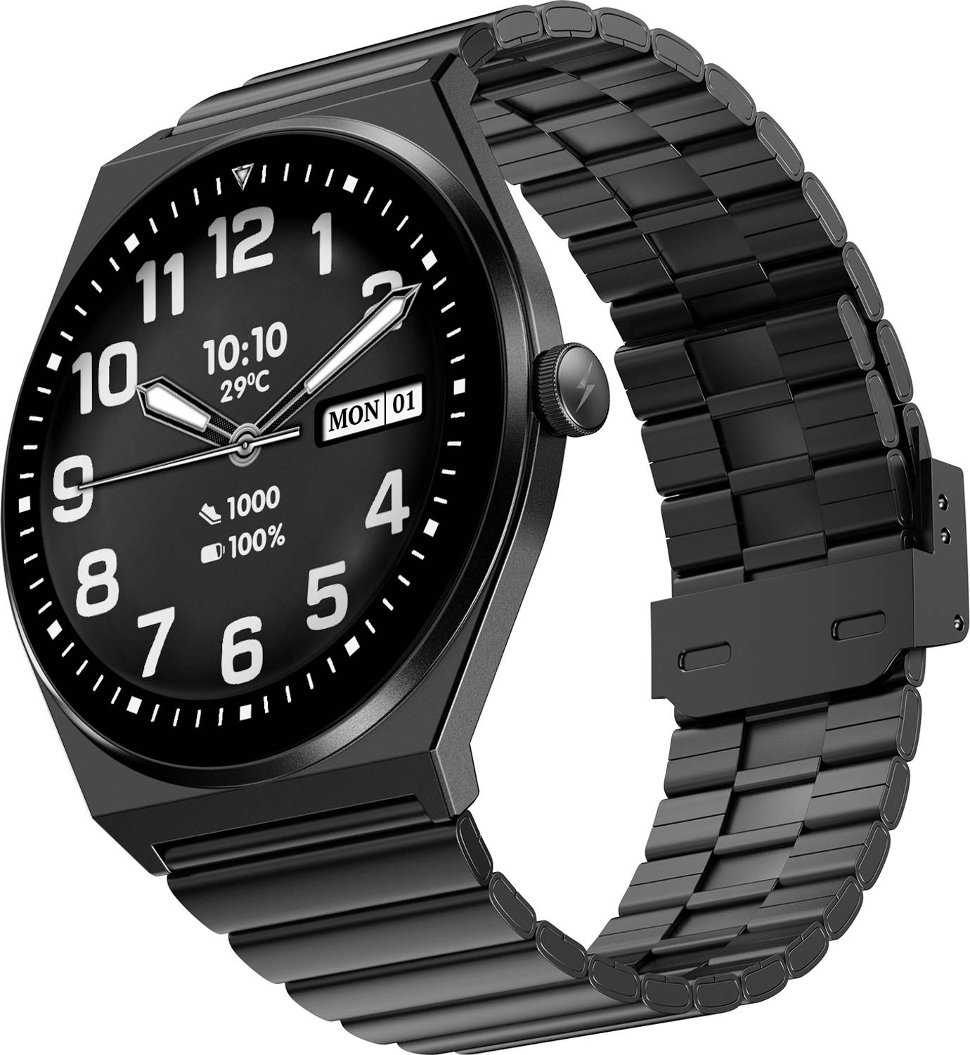 Fire-Boltt Legacy Nova 1.43 inch Ultra Slim AMOLED Wireless Charging Rotating Crown BT Call Smartwatch