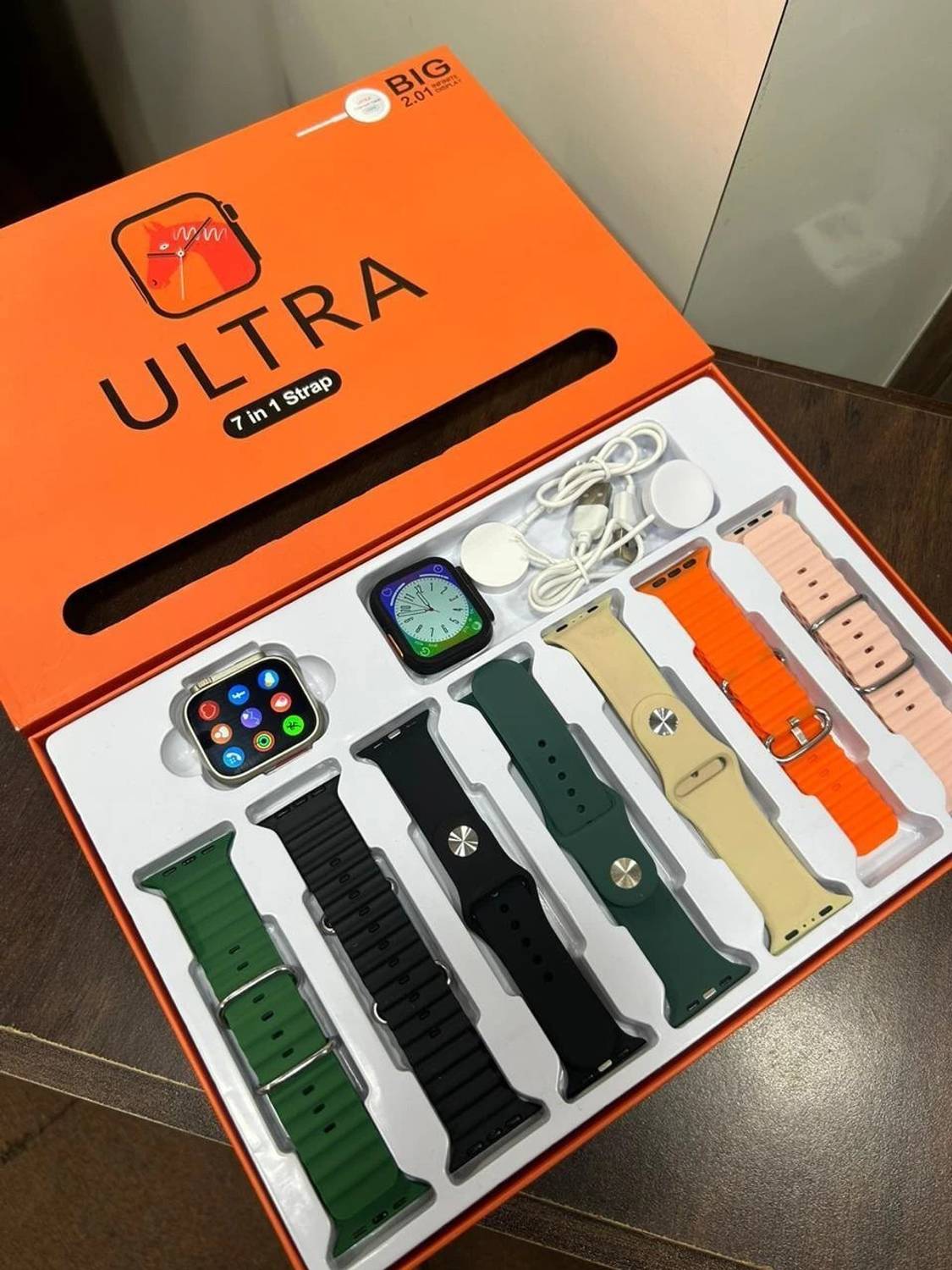zdea Ultra 7 in1 Smart watch Smartwatch (Multicolor Strap, Free S