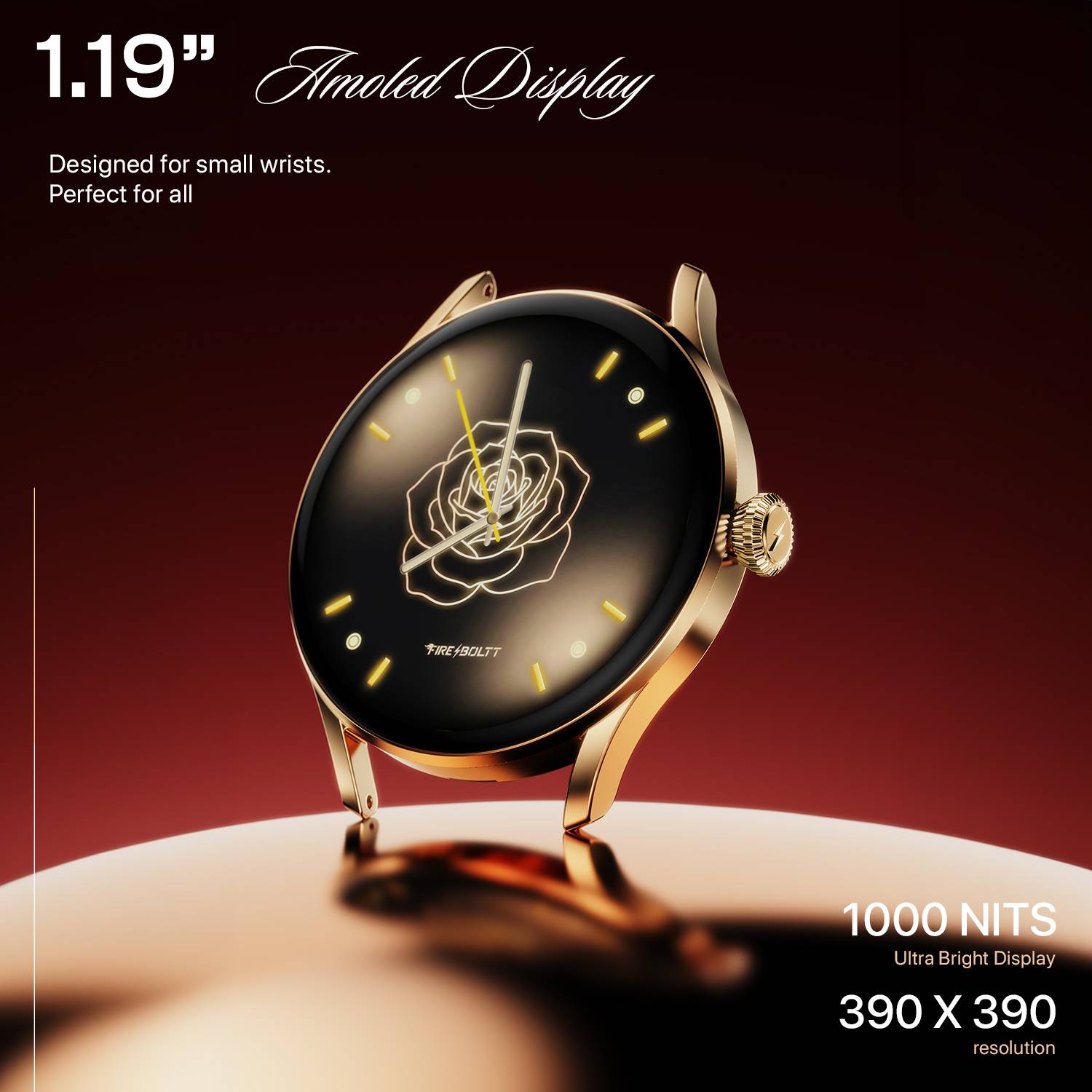 Fire-Boltt Glitz 1.19 AMOLED Display Smartwatch - Image 4