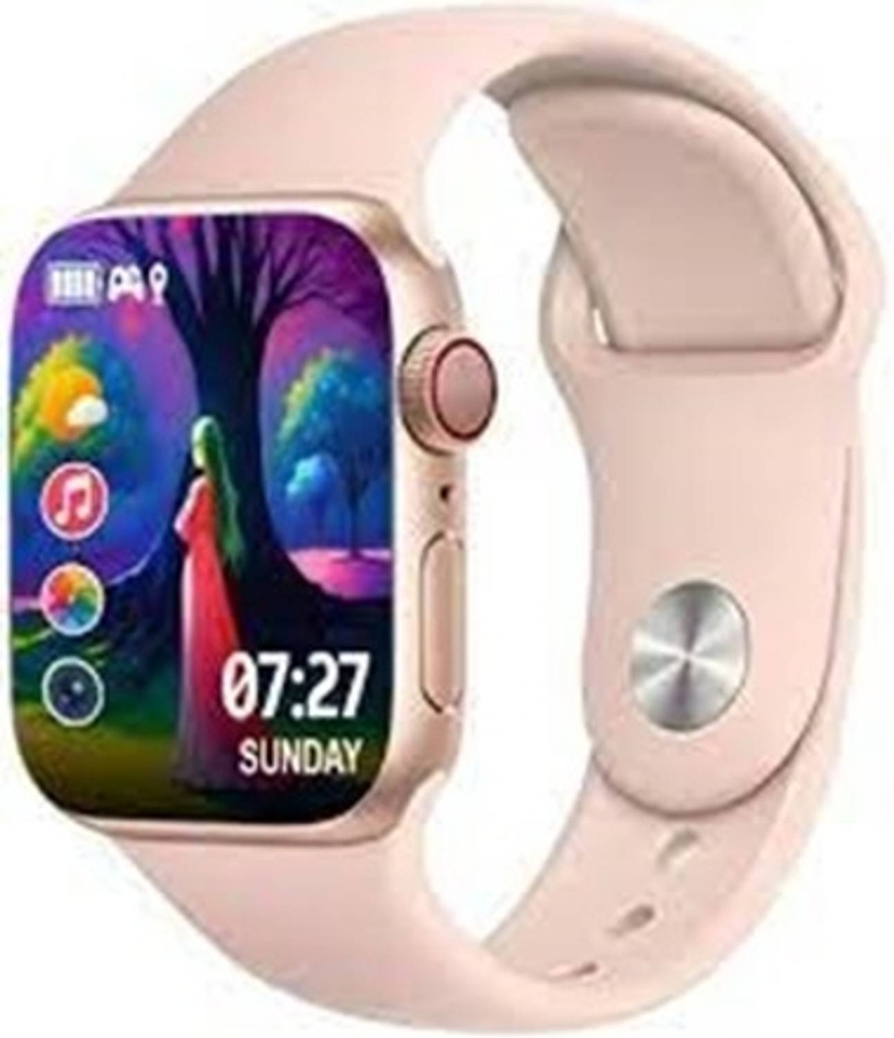 Sam Star T55 S9 1.90" Display with Bluetooth Calling, Women's Edition, Voice Assistant Smartwatch