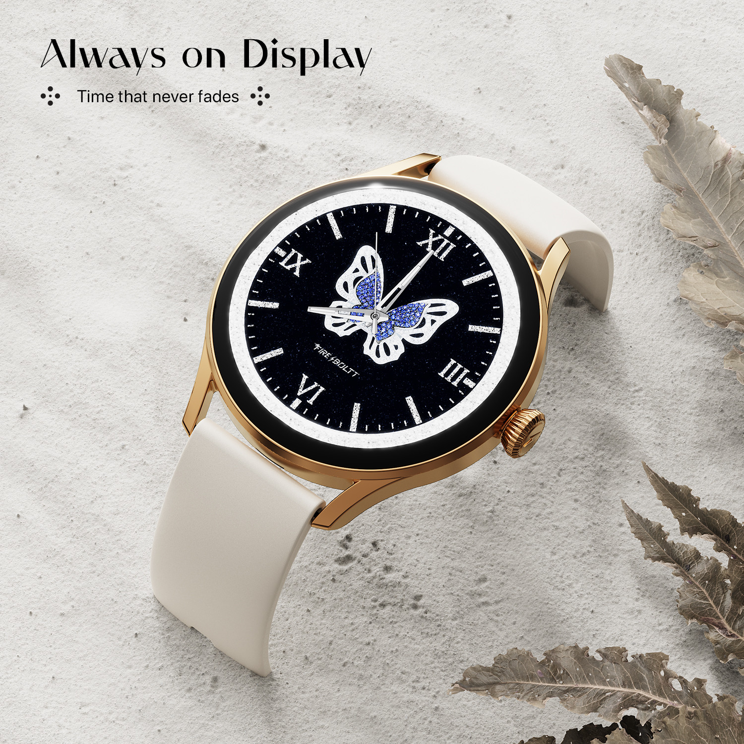 Image of Fire-Boltt Glitz 1.19 AMOLED Display, Rotating Crown, 1000 Nits, BT Call, Metal Body Women Smartwatch
