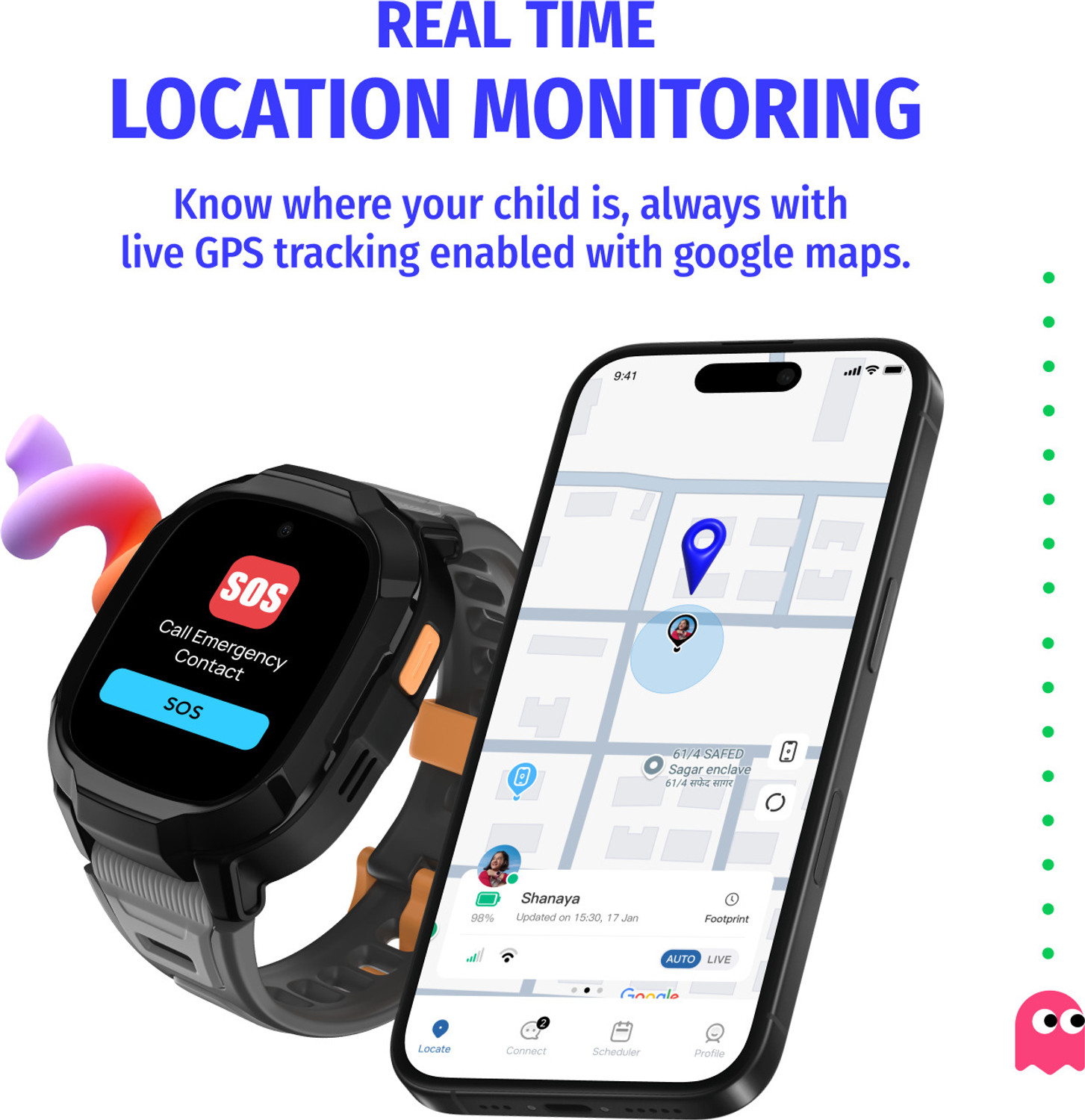 Image of Noise Explorer 2 for Kids 2-way Video & Voice Calling, Geofencing, Emergency Alerts Smartwatch