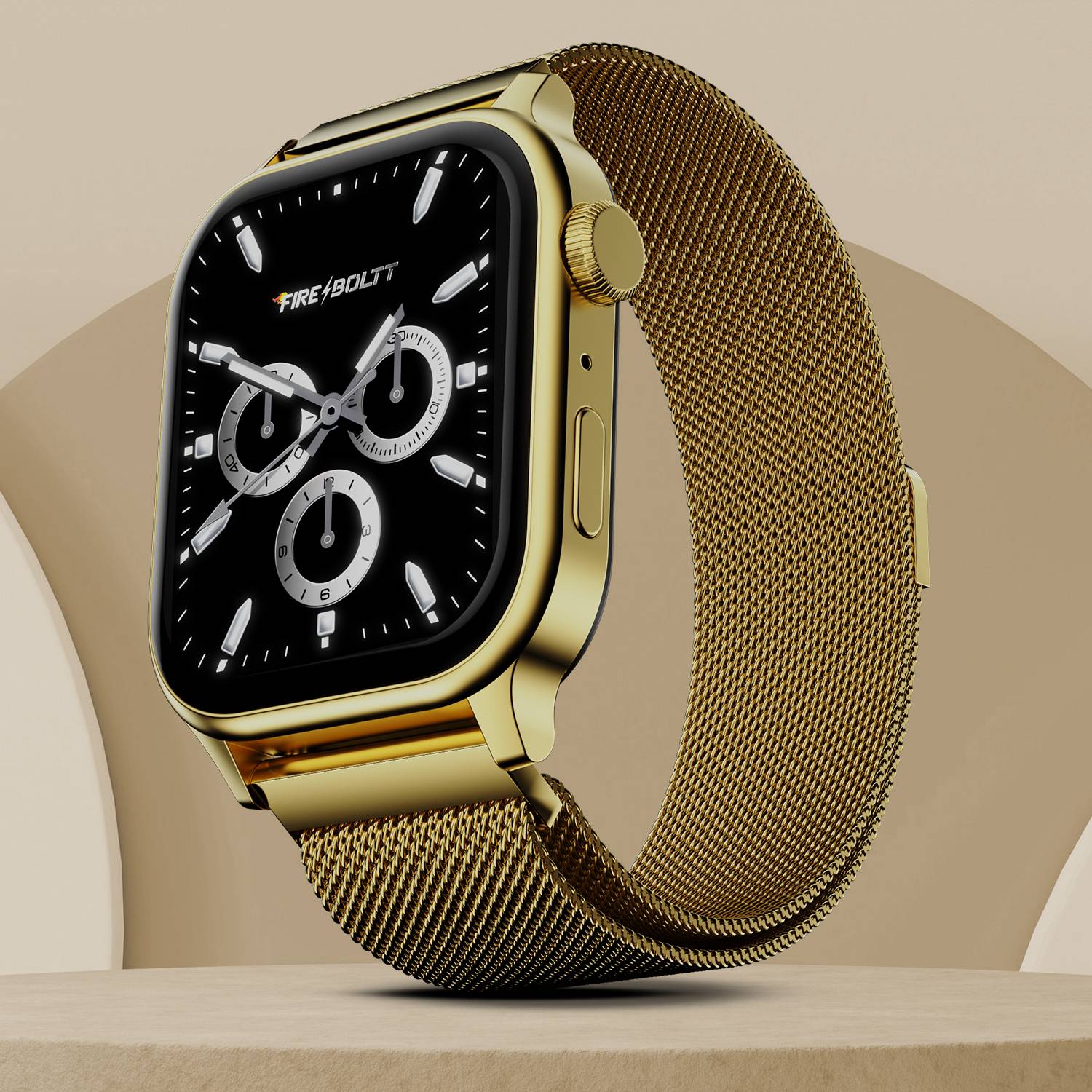 Fire-Boltt Rise Luxe Bluetooth Calling 47mm (1.85), Metal Body &
