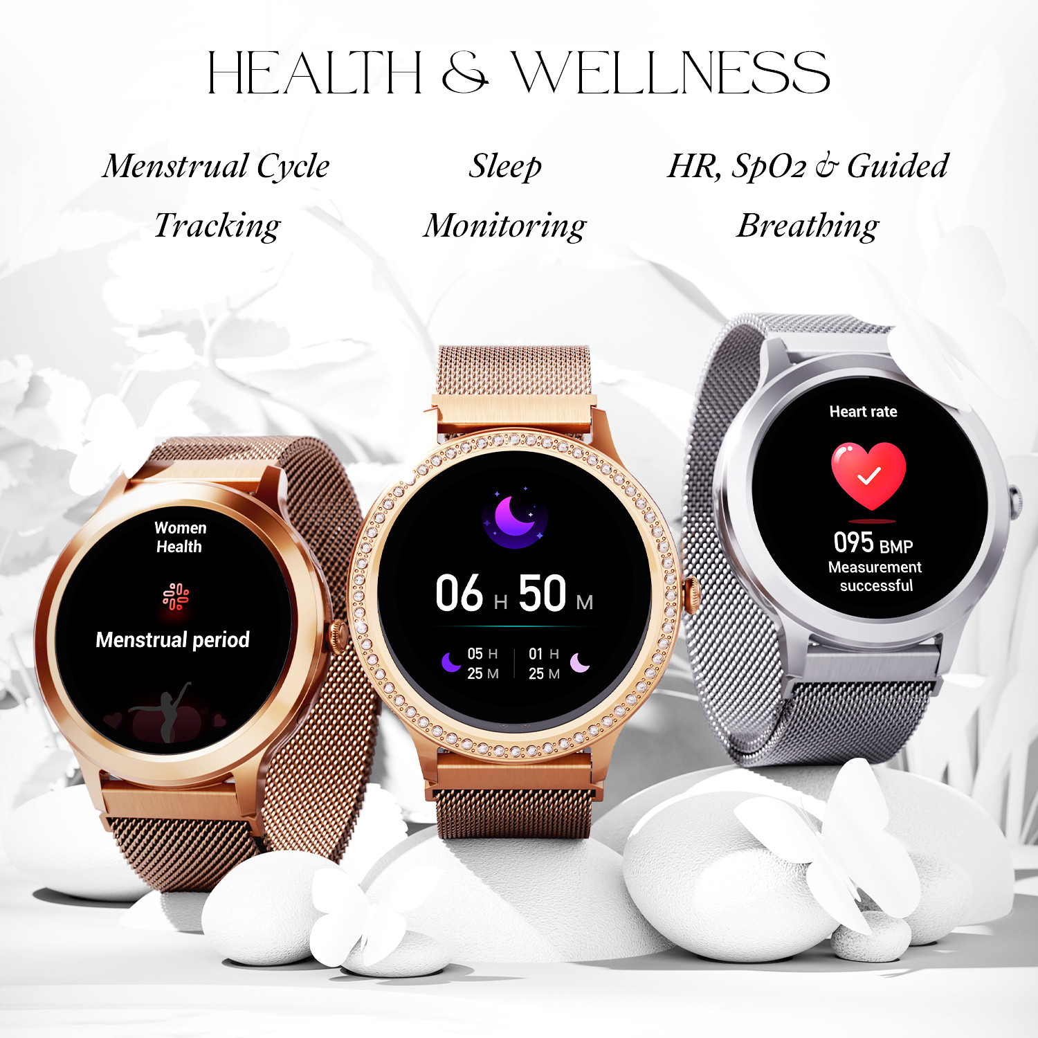Image of boAt Watch w /Female Health Tracker,1.32''(3.3 cm)HD Display Smartwatch