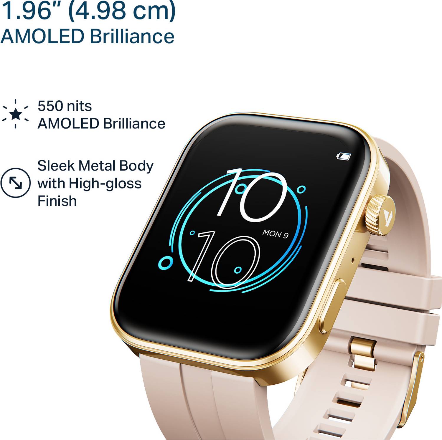 बोट Chrome Endeavour 1.96" AMOLED Smartwatch Silver - Image 5