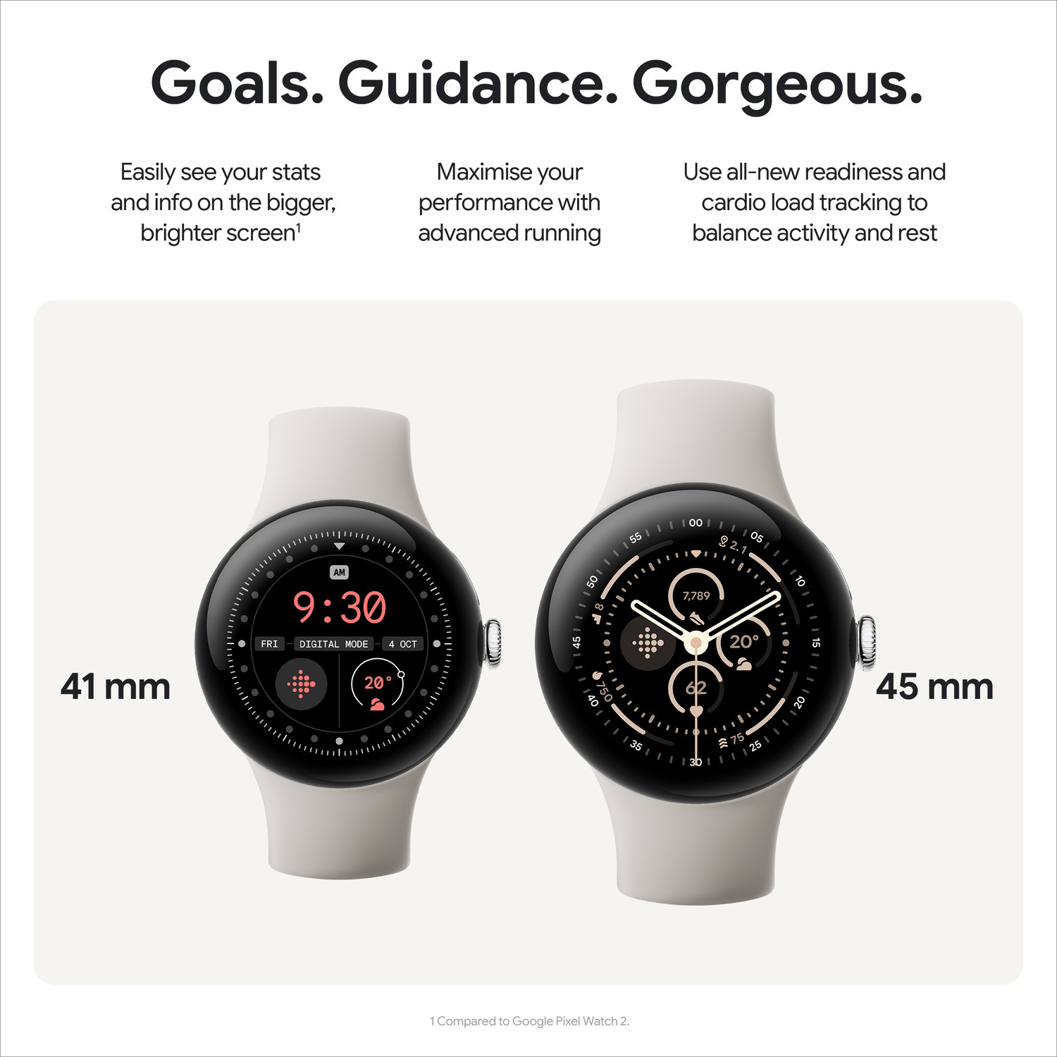 Image of Google Pixel Watch 3 (41 mm), AMOLED LTPO display, Advanced motion sensing Smartwatch